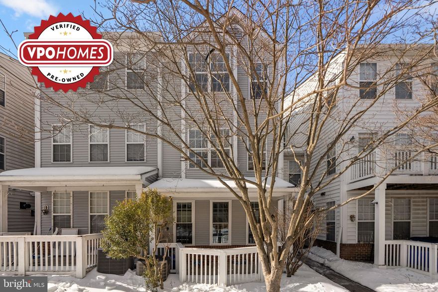 Verified Pre Owned!  This home has been inspected and comes with a comprehensive use your own contractor home warranty!  Outstanding 3-bedroom, 2.5-bathroom townhouse now available in the sought-after Germantown Estates. The home welcomes you with an open main living area, complete with a spacious living room, dining room, and upgraded kitchen with granite counters and stainless steel appliances. The second floor includes 2 large bedrooms, a full bathroom, and laundry facilities. The top floor is the primary suite, with a primary bedroom and a large primary bathroom. Easy access to shopping, dining, and commuter access.