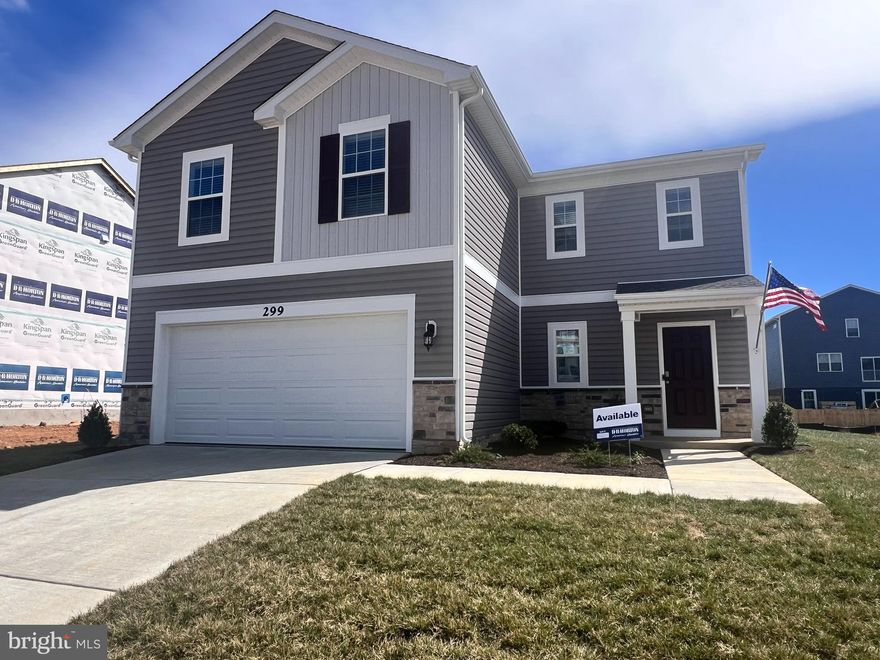 The Deerfield is thoughtfully designed two story home with 4 bedrooms and 2.5 baths. The kitchen features a walk-in pantry and a large island with a double sink, which gives plenty of room for entertaining. Stainless steel appliances, 25 cu ft side by side refrigerator with in door water/ice, multi cycle dishwasher, disposal, range and microwave with Aristokraft kitchen cabinetry, LED work area kitchen lighting and granite countertops. America's "Smart Home Technology" featuring Quisys IQ HD touchscreen with camera, Wi-Fi video doorbell, Echo Dot speaker with Alexa, Z-Wave programmable thermostat, smart light switch and Keyless Entry front door lock with deadbolt, flat screen prewires with cat-6 outlets in owners suite and living area, and finally a Wi-Fi enabled garage door opener. LVP flooring on main level public areas, two panel interior doors with brushed nickel hardware, wall to wall carpeting in bedrooms, ceiling fan pre-wires, whole house window blinds throughout - ALL BRAND NEW AND ALL INCLUDED!!! Attractive low down payment financing programs available at below market rates. Closing cost assistance plus a RWC 10 year warranty. ACT NOW!