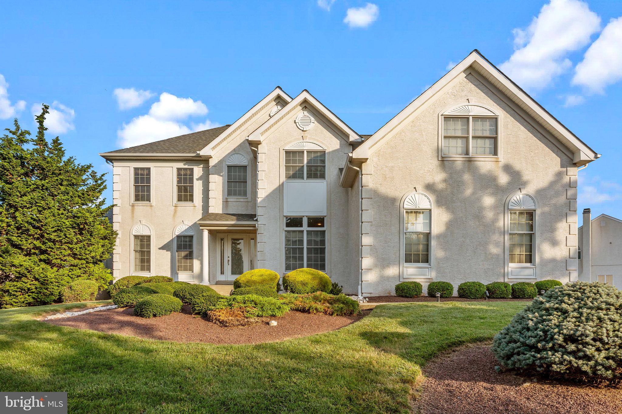 Welcome to 28 Dartmouth Lane, Richboro - a beautifully maintained 4 bedroom home with 2 full and 2 half baths, situated in the highly desirable Council Rock School District! Located in the popular Northampton Chase neighborhood on a large corner lot, this move-in ready home offers comfort, space and convenience. Step inside to a bright and inviting two-story foyer that leads to a spacious formal Living Room and Dining Room. The large, updated, Kitchen features granite counters, a granite bar and seating area. Adjacent to the Kitchen is a cozy Family Room with a wood fireplace and large windows that flood the room with natural light. Upstairs, the generously sized Primary suite includes one large and one enormous walk-in closet, a third closet and en-suite bath with dual vanity, and large tile shower. Three additional bedrooms share a full hall bath and offer plenty of space for family or guest. The finished Basement provides fantastic additional living space and features a bar area as well as a your very own six-seat theater room, complete with seating, screen, projector, and a surround sound system, perfect for movie nights or game day. The stone patio at the back of the home overlooking the large backyard is perfect for entertaining or quiet summer evenings. The back of Additional features include a 3-car garage, main floor laundry, sunroom, and powder room. Don’t miss this fantastic opportunity, schedule a tour today!