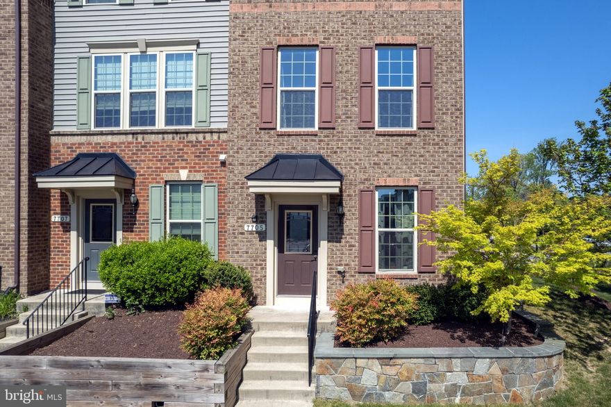 This stunning end-unit garage townhome nestled in the highly coveted Parkside Community of Hanover. Boasting 2 bedrooms and 2.5 bathrooms, this residence offers nearly 1800 square feet of meticulously maintained living space.
The entry level welcomes you with a cozy family room, or an office which could be turned into a third bedroom, a convenient powder room, and direct access to the garage. Ascend to the main level, where an open floor plan awaits, with gleaming hardwood floors throughout. Bask in natural light streaming through the sun-drenched living room, adjacent to the dining area that seamlessly flows into the gourmet kitchen. The kitchen is a chef's dream, equipped with stainless steel appliances, granite countertops, 42-inch cabinets, a center island with ample storage, and a breakfast bar. Step through the door onto the expansive Trex deck, perfect for al fresco dining and entertainment. Beautiful hardwood staircase with wrought iron balusters leads to the top level. Discover two spacious bedrooms: a master suite, a second bedroom, a hallway full bath, and a convenient laundry closet with brand new full size washer and dryer. The master suite is a sanctuary unto itself, featuring dual closets and a luxurious bath adorned with a granite dual vanity and an oversized frameless shower with dual shower heads. 
Parking is a breeze with a one-car garage and a driveway that can accommodate one more car. Additional guest parking spaces are next to the property.  At front, the property is adorned with extensive landscaping, including a custom stone retaining wall, side and rear flower beds, and cobblestone accent pavers.
Indulge in the array of amenities offered by the Parkside community, including a swimming pool, tot lots, club house, fitness center, and more. Experience luxury living at its finest in this Parkside gem.