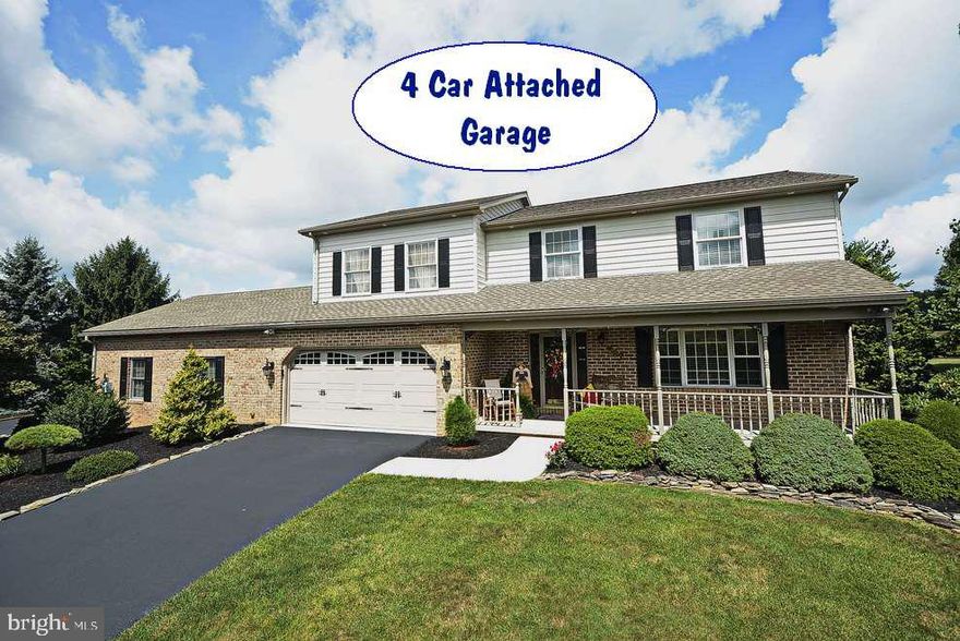 Large Granite Island in Kitchen-Double Sink-Cherry Cabinets adjacent to OPEN space Dining Area-Family Room w/Fireplace next to GREAT room w/Cathedral Ceiling and access to BIG Deck-Formal Living Room French Doors-Master Suite w/Bath & Guest Bedroom w/Bath-Lower Level Rec Room-Cen Vac thru out inc Garages-Covered Pavilion for Picnics & Lighted Basket Ball Court-His & Hers Two Car Attached Garages-Very Private Rural Setting Close to Maryland Line