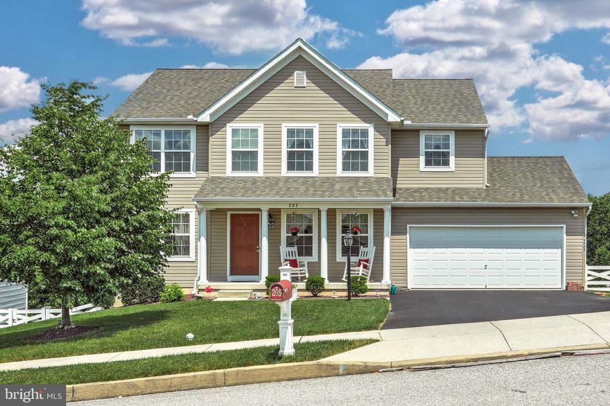 Show stopper! This stunning Colonial custom built home located in the desirable Laurel Vistas neighborhood has the original owner and surely shows pride of ownership. Walking in the front door you will notice 9ft ceilings throughout. There is plenty of room on the first floor with a Living room, Dining Room, Kitchen, Office, half bath and Mudroom! The living room features a gas fireplace and plenty of natural light pouring in the windows. The kitchen consists of an island, plenty of cabinets for storage, and a pantry. The office could be used as a first floor bedroom, play room etc.   Walking upstairs you have 4 huge bedrooms and 2 full bathrooms. The Master suite features a massive walk in closet and bathroom with soaking tub.  There is an unfinished walk out basement with a rough in for a full bath. The possibilities are endless for this space.  Walking outside there is a beautiful composite deck with a custom built gazebo, vinyl fencing, and a firepit perfect for all of your summer time shenanigan's.  2 Car attached garage. This home was kept in immaculate condition. Call today for a private tour!