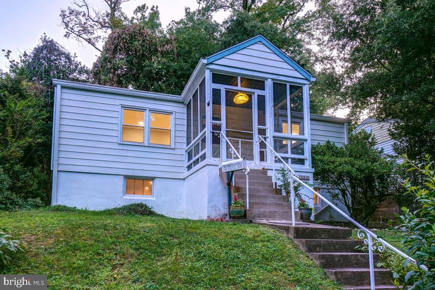 Welcome to this delightful cottage with a charming front screened porch in vibrant and friendly Takoma Park! Rare opportunity to purchase on a terrific block, just steps to it all. This home boasts a spacious living room with new recessed lighting and wood flooring, as well as a bright kitchen with stainless steel appliances and gas cooking. The main level includes two large bedrooms and a ceramic tile full bathroom. Downstairs is a large family room with new carpeting and recessed lighting, a laundry room, a mudroom area with an exterior entrance, and abundant storage cabinets on the staircase wall.  Outside is a deep fenced yard with a brick patio – a perfect spot to relax or entertain!

Enjoy living in eclectic Takoma Park; this location offers all the allure and convenience of this very special area.  Takoma Park has a warm sense of community, as well as ready access to shopping, restaurants, and entertainment in both Takoma Park and wonderful, vibrant downtown Silver Spring. Ideally situated just over a half mile to the Redline Metro and just blocks to multiple parks, Farmer’s Market, Takoma Beverage Company, Busboys and Poets, Old Takoma Ace Hardware, Cielo Rojo, and Takoma Urban Park. Easy, convenient living at its best!