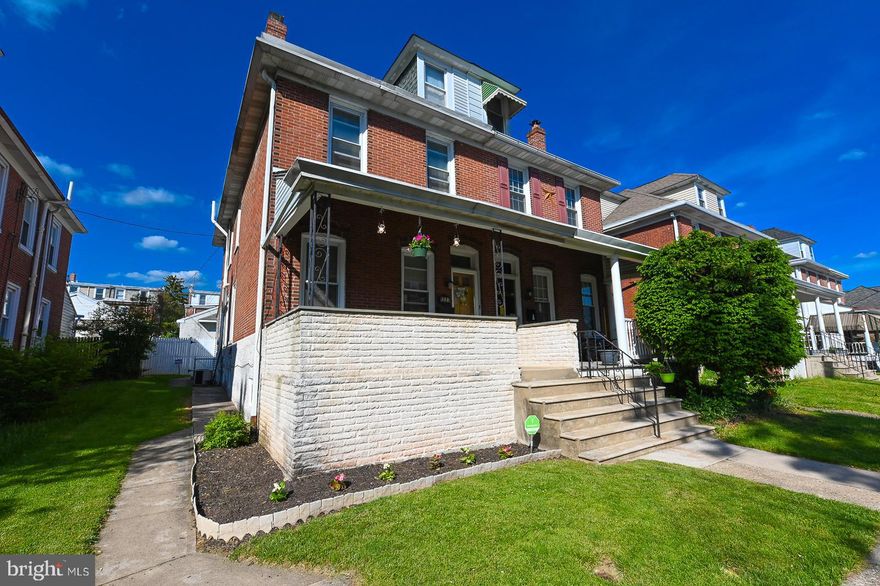 Welcome to 1227 Linwood Avenue. Notice the charm and character as you walk up to the inviting front porch. Stepping inside you will find hardwood floors, high ceilings, plenty of large windows, a cozy living room and a spacious formal dining room that will accommodate guests and family.  The bright and cheery kitchen with breakfast area offers plenty of cabinets and wall pantry, countertops and island for added convenience. Adjacent to the kitchen is the LAUNDRY ROOM with washer and dryer, storage area AND a SECOND FULL BATH.  Exit the laundry room and you will find a bit of your own backyard PRIVATE RETREAT!  The second floor features the primary bedroom filled with natural sunlight, carpeting and a wall of closets!  Also on this level are two additional bedrooms with carpeting and ample closets and a Full Bath, with vinyl flooring and a newer bathtub.  The fourth bedroom is located on the third level and is a spacious sun filled room with storage closets and carpeting. The full basement has plenty of storage space, work bench, plumbing for an existing unused toilet and laundry tub, and walkout exit to the side yard. There is a convenient 2 CAR  DETACHED GARAGE with access from your private back yard AND from the rear alley. This three-story brick twin home also has a NEW ROOF/DOWNSPOUT-NEW HEATER-NEW DINING ROOM CEILING-NEW STOVE-NEWER SECOND FLOOR BATHRUB-NEWER REFRIGERATOR, and it also comes with a ONE YEAR HOME WARRANTY. Some rooms have been freshly painted along with the fenced yard. Conveniently located near all major roadways and Septa commuter rails, including: Routes 202, 76, 476, PA Turnpike. This home also has a security system and a new gas meter installed by PECO.   Seller will be installing A NEW 100 Amp Electrical Service prior to settlement. Do not miss this opportunity to visit and own this charming and spacious brick twin.
