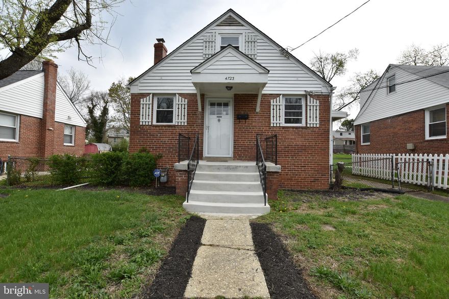Cozy & Quaint 4BR/1.5 Cape Cod in Hyattsville.  The main level has separate living and dining rooms, 2 bedrooms, 1 full bath nd galley kitchen with access to the side yard porch. The upstairs level is a huge finished attic living space, bedroom and lots of storage.  The lower level has a huge rec room with backyard access, 1 bedroom, half bath, laundry & storage.  Enjoy relaxing or BBQ in the big backyard & patio area.