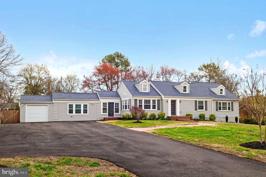 **2.75% VA assumable loan  $610,000 balance** One-level living with no HOA! This spacious ranch-style home offers six bedrooms, three and a half bathrooms, walk-out basement and a one-car garage, all situated on a flat .57-acre lot. Custom exterior doors invite you in to this light-filled home which was renovated in 2021 and major systems replaced since. The updated kitchen has ample counter space and cabinetry with stainless steel appliances, quartz counters and glass tile backsplash. Just off of the kitchen are the dining and family rooms, filled with natural light. On one wing of the home are 3 bedrooms and 2.5 baths. The primary suite was created by converting an adjacent bedroom into a custom closet--connected by a Jack-and-Jill bathroom, this redesigned layout offers functional luxury. On the other wing of the home are two additional bedrooms, full bath and another large family room with wood burning stove, offering a quiet and private space for guests. The huge flat, fenced yard comes with a  deck and a rustic barn shed for storage or conversion for additional entertaining space. The large, temperature-controlled garage allows for both parking and hands-on projects while the oversized driveway provides ample parking for guests. Conveniently located by Mount Vernon Estate with close proximity to walking trails and dog parks, easy access to Fort Belvoir, Old Town, George Washington Parkway and commuter routes. Move in with peace of mind knowing major systems have been recently replaced: HVAC 2023. Electrical panel 2023. Roof 2021. Water heater 2020. Driveway repaved 2024. No rent back needed. 3D tour available.