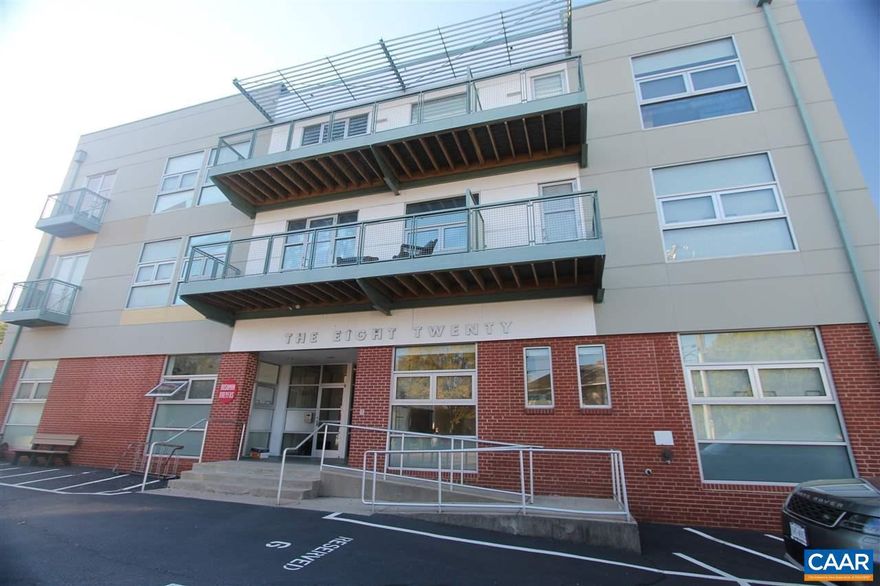 Available Now!  Walk to all that DOWNTOWN CHARLOTTESVILLE has to offer with its restaurants, galleries, coffee shops & Historic Court Square.The 820 is a newer condominium building one block East of the downtown area.  24 hour security access & elevator service plus one dedicated parking space. This FURNISHED rental has a just completed sleek kitchen renovation with white cabinets & quartz countertops. The open floorplan has 10' ceilings, two bedrooms and two bathrooms, bamboo flooring & large windows for exceptional natural light.  Available to Lease through December of 2025 only.