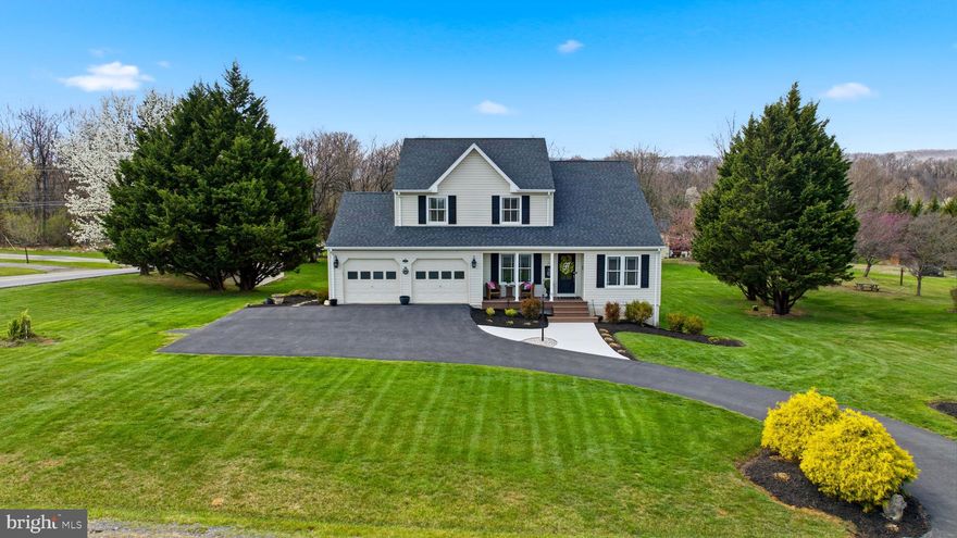 Welcome to this beautifully maintained home situated on 1.2 acres in a highly sought-after Hollis Manor in Martinsburg.
Built in 1991 and meticulously cared for, this 3-bedroom, 2.5-bath home offers over 3,000 square feet of versatile living space designed for both comfort and functionality. The main level features approximately 2,000 square feet with soaring cathedral ceilings that create an open, airy feel throughout the main living area. The living room is highlighted by a central fireplace and stunning cathedral ceilings that enhance the natural light and spaciousness of the home. In addition, you’ll find a dedicated sitting room and a flexible bonus space perfect for a home office, playroom, or hobby area.  The expansive kitchen offers an impressive amount of cabinetry and workspace, making it both functional and ideal for everyday living, while the adjoining spaces flow seamlessly for entertaining.  The upper level features three nicely sized bedrooms, and the recently updated primary bathroom adds a modern touch to the home’s classic charm.  The partially finished lower level offers a spacious family room and an additional finished room ideal for guests, a gym, or office… along with a dedicated shelving storage area for added convenience.  Basement laundry area with existing toilet and plumbing, ready for potential half bath conversion.   Step outside to enjoy the expansive outdoor living areas… a large deck ready for your personal touch, plus a beautifully designed stamped concrete patio complete with lighting and a retaining wall… perfect for entertaining or relaxing evenings.  Additional highlights include abundant attic storage, a large 12x20 shed for outdoor equipment or hobbies, and a newer heat pump installed in 2023 for added efficiency and peace of mind.  This home offers the perfect combination of space, location, and pristine condition… a rare find. Schedule your showing today!