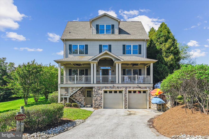 Welcome to Turkey Point Island on the Mayo Peninsula! This beautiful home boasts four bedrooms, three full baths and two half baths. Two of the four bedrooms have ensuite baths. The home exudes comfort and relaxation with two very large screened porches and a private upper level deck that offers panoramic views of Selby Bay and magnificent sunsets. An attractive stone facade and large front porch with cathedral ceiling welcomes all. Step inside and you'll immediately notice the gorgeous hardwood floors and tasteful trim accents. The kitchen offers an island with ample counter space, cherry cabinetry with under cabinet lighting, granite  countertops and stainless appliances. Continuing on the main level there is also a formal dining room. This room is trimmed in mahogany and has double pocket doors that open to the foyer. There are two LP gas fireplaces in the home with custom mahogany surrounds - one in the living room and another in a bedroom on the third level. That bedroom also has an ensuite bath with jetted tub, shower, walk-in closet, and private access to one of the two large screened porches. The primary bedroom is the entire loft level. Here you will find plenty of space for your coffee bar, a desk, and more. The sitting area will accomodate a sofa where you can sit and enjoy those magnificent water views. There is also abundant closet space, a full bath with heated floor, tiled shower, and a private roof-top deck to enjoy those spectacular sunsets. On the lower level there is a two car garage, half bath, family room, and another space for an office or craft room. Step outside to a maticulously landscaped and manicured lawn and fully fenced backyard. Here you can do some gardening, host a cookout, and enjoy your favorite lawn games. The community amenities include a pier that is just a short walk away, sandy beaches, and new playground with climbing wall. Easy commutes to both Washington DC and Baltimore, as well as the Eastern Shore. Downtown Annapolis and all it has to offer is only 25 minutes away, but don't overlook your own backyard. There are shops, a library, and a variety of first class restaurants and eateries right here in Edgewater. Enjoy hearty German fare, Seafood, Steaks, Barbecue, Mexican, Asian cuisine, and many more. We even have our own public use airport. The Island Life is calling. Will you answer?