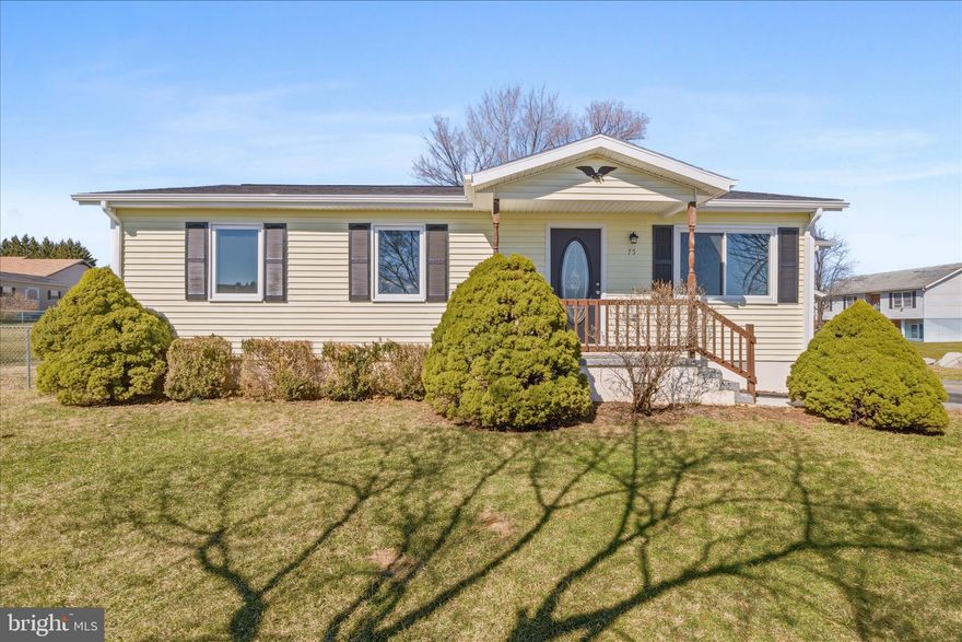 Welcome to 75 Fulton Ave — a charming, move-in ready ranch just minutes from historic downtown Charles Town, WV. Nestled on a pristine corner lot with mature landscaping and great curb appeal, this 3-bedroom, 1-bath home has been thoughtfully updated and is ready for its next chapter. The eat-in kitchen shines with brand-new stainless steel appliances, and room for the whole family to gather. Three well-sized bedrooms — offer comfort and flexibility, complemented by an updated full bathroom. Step outside and enjoy an expansive back deck perfect for entertaining, a spacious backyard, and a detached garage ideal for vehicles, storage, or a workshop. A welcoming front porch and fresh new roof (2026) round out the package along with other thoughtful updates All of this just minutes from downtown Charles Town's shops, dining, and commuter routes. Don't miss this one — schedule your showing today!