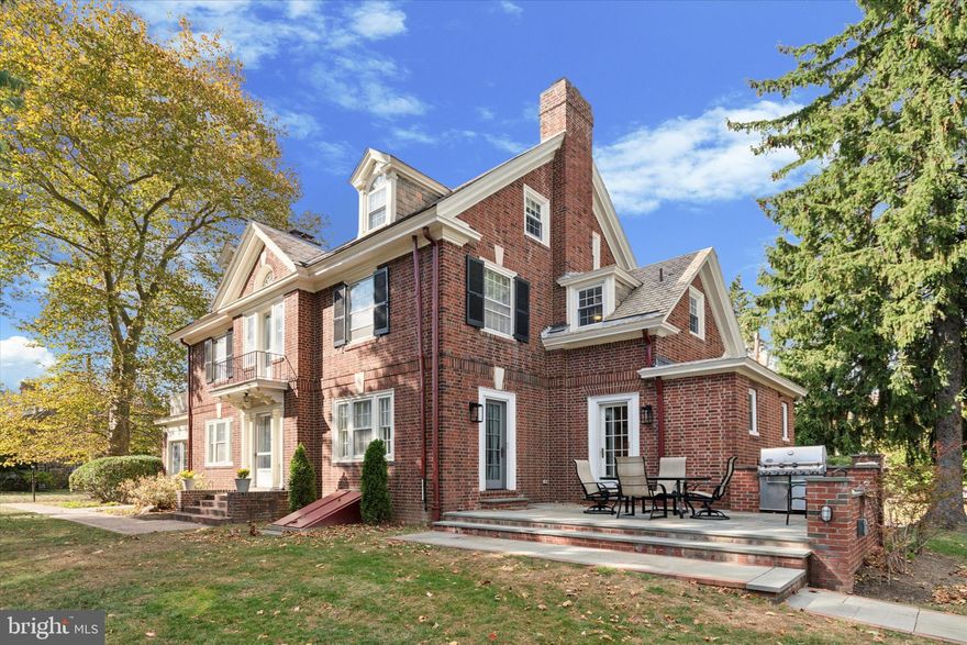 Welcome to this updated, full brick and slate roof Center Hall Colonial in desirable, walkable Bala Cynwyd,  Gracious, well-proportioned rooms, a floorplan ideal for entertaining, meticulously cared for and visually stunning, this home is a complete package. 5-bedrooms and 4.5-bathrooms of style and grace offer a timeless elegance combined with modern amenities. As you step through the front door into a welcoming foyer, you'll be greeted by gleaming hardwood floors that flow seamlessly throughout the first floor. A large and spacious living room is bathed in natural light and features a beautiful fireplace with elegant mantle as the focal point. Adjacent find a sunroom with beamed ceilings, walls of windows and French doors to the backyard.  This sunroom, unlike many, is extra wide, offering plenty of space for an office, TV room or library. On the opposite side of the foyer find a generously sized dining room with built in corner cabinet, and separated from the kitchen by an impressive series of custom french pocket doors, offering multiple options from the most casual to formal dinner party gatherings. The kitchen was rebuilt from the studs by the current owner, and includes an abundance of counter and cabinet space.  It features double wall ovens, a panel refrigerator, custom ventilation hood, a convenient pot filler above a Wolf 6 burner cooktop, and a large central island with additional seating. A stylish tile backsplash adds a touch of sophistication, and completes a design aesthetic that ensures the kitchen truly is the heart of the home. Off the side of the kitchen, near the door to the patio, find a powder room and mudroom with built ins, perfect utility.  Upstairs on the second level, a luxurious primary suite awaits, complete with hardwood floors and a serene sitting area. The suite features a generous walk-in closet and an en-suite bathroom with a double vanity and a large walk-in shower, all redone by the current owner.  The primary suite also includes direct access to a private deck, ideal for unwinding with a book or enjoying your morning coffee. Two additional well-appointed bedrooms and a full bathroom are located on this level. The third floor offers three more spacious bedrooms (one currently used for storage), another full bathroom and laundry room. Downstairs, a finished basement including an additional full bathroom, half kitchen and direct exterior access provides a fantastic bonus space, perfect for a home gym, recreation room, additional living area and more.  Outside, enjoy a peaceful blue slate back patio, ideal for outdoor dining and relaxation, overlooking a flat backyard lawn, landscaping and more. A two-car detached garage fits perfectly with the setting and mirrors the brick and slate roof finish of the main house. Conveniently located in the heart of Bala Cynwyd, Lower Merion Township, this home is a short walk to award winning Cynwyd Elementary and Bala Middle Schools.  Also within walking distance to the Cynwyd SEPTA train station, the Cynwyd Recreation Trail, houses of worship, shopping and more.  All this, and still within 15 minutes of Center City Philadelphia.  Don’t miss this elegant Bala Cynwyd home…schedule a showing today!