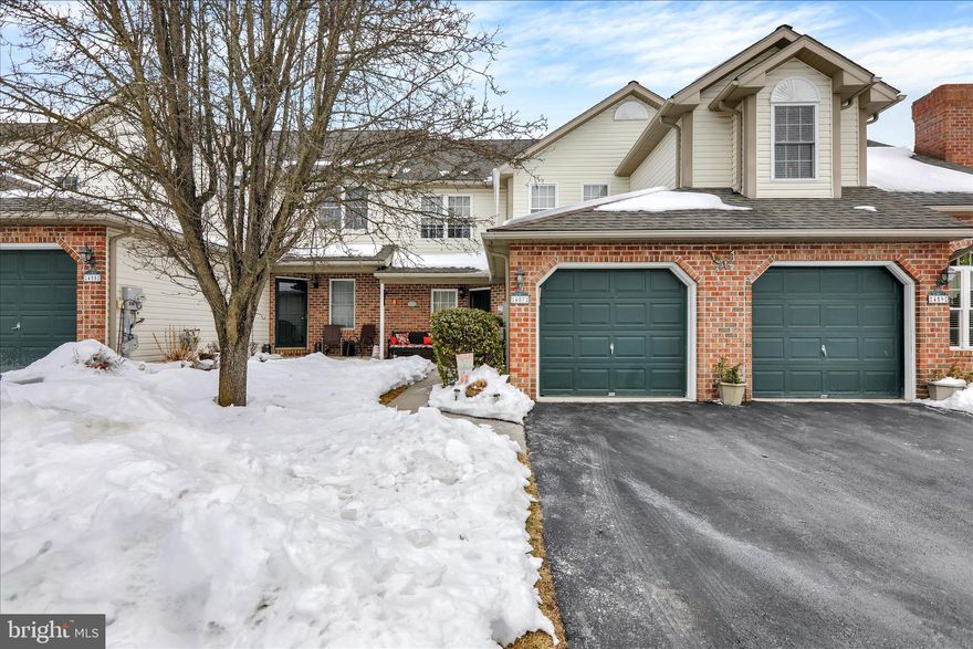 This Westgate Community townhome offers unparalleled comfort and convenience, full of opportunities. Bring your personal touch to create your dream residence. The Great Room's expansive layout effortlessly merges living and dining areas with the patio, perfect for seamless entertaining. Unwind in the cozy living room, warmed by a gas fireplace. The spacious primary bedroom boasts serene vaulted ceilings and a full bathroom with a double stall shower. The second full bathroom features both shower and tub options. Enjoy the convenience of first-floor laundry and storage, freeing up space for life's priorities. Additional amenities include a large walk-in closet on the main floor, and coat closet that extends under the stairs, and laundry room. With no yard maintenance, a one-car garage, and the desirable Westgate community, this residence offers the best of both worlds. This property provides lasting value and a fresh start. 457 Epsilon Dr Wernersville PA. $245,000. HOA $180/month. Professional interior photos coming soon.