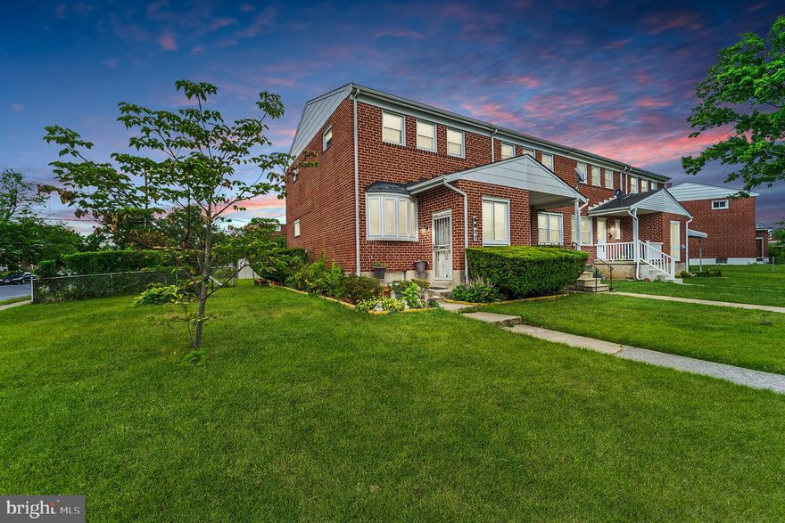 Welcome home to this beautiful, newly-updated 3 bedroom, 2.5 bathroom RARE end unit townhome in OFFER DEADLINE MON (7/3) 12 NOON!!! Baltimore! Upon entering the home you are greeted with gleaming hardwood floors and ample natural light from the bowed window in the living room. The living room flows easily into the kitchen and dining areas with a fully-equipped kitchen complete with brand-new stainless steel appliances. The upper level of the home contains 3 bedrooms and a full bathroom. Each bedroom has closet space and a large window that allows each room to feel bright and airy. The lower level walk-out basement features brand new carpet and is the perfect space for an additional family room, home gym, or home office space. This level also includes another full bathroom as well as laundry room. This home is in excellent condition with fresh paint all throughout the interior and is conveniently located near the city line as well as near the local bus station. Don’t miss the opportunity to make this your own!