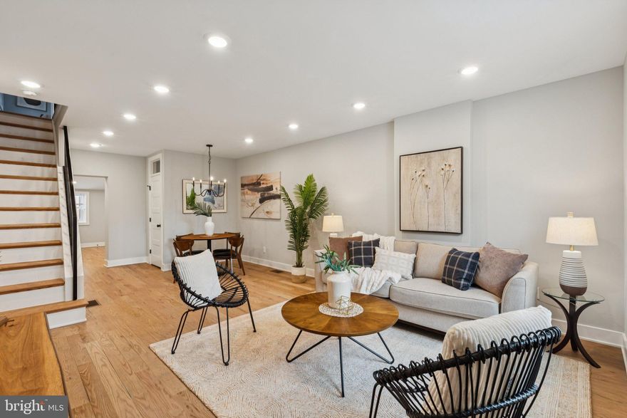 This recently renovated home located on a quiet, one-way street is just blocks from all of the stores, cafes and restaurants that Main St has to offer. The 1st floor features a bright and sunny living room and dining area, powder room and an eat-in kitchen with white cabinets, quartz countertops, stainless steel appliances and a breakfast area. The 2nd floor has 3 bedrooms and a bathroom with a tub shower and custom tile. The full basement has a laundry area and offers plenty of storage space. The private, fenced-in back patio is large and is perfect for outdoor entertaining and/or al fresco dining.  There’s more: central air, oak floors throughout, newer mechanicals and newer roof and custom door transoms.  Great location! Walk to the Wissahickon or Manayunk Train Station, the Manayunk Towpath and the Schuykill River Trail. Minutes to Kelly Drive, 76, 476 and an easy trip to Center City!