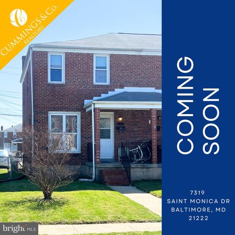 7913 SAINT MONICA DRIVE BALTIMORE MD 21222