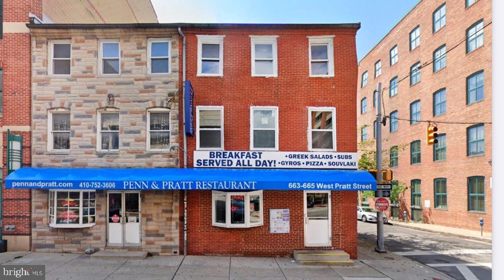 663 & 665 West Pratt Street plus 203 Penn Street these properties make up approx. 10,000 square feet with a small open space between the Pratt St., buildings and the Penn Street building. The properties are ideal for rental unit conversion and also professional office space. Use your skills and imagination to develop this unique property. This property sits fronts on the corner of Pratt Street and sits on Penn Street as well. Currently being used as a morning & lunch time earty. This is another use of the corner and interior building.
The owners are motivated to sell asap. Bring your offers to me I will present all offers to the sellers of this unique property. This property can be modified (the building next store a office building) & has seven levels. Permissable air space could be developed at this location. It is up to you the new owners to determine what you wish to do to this property. The buildings are just one block east of Shock Trauma hopsital in the heart of downtown Baltimore.
These properties have are established in the community and have been owned for past 50 years by one family. This family has worked hard and have lived in Baltimore City & Baltimore County. These properties present a great investment opportunity in an area that is slated to continue to grow. Located within walking distance to both Camden Yard and Raven Stadium. This area of Baltimore City is poised to continue to develop and bring new opportunities to a great area!