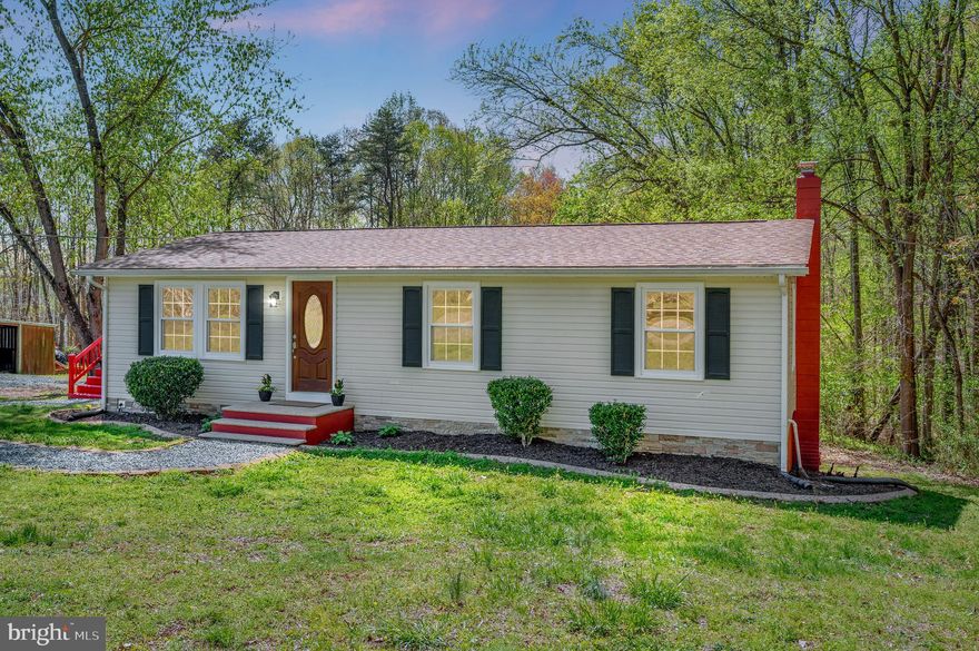 Welcome to your dream home situated on a sprawling partially wooded 6-acre lot with no HOA. This stunning, fully renovated 4-bedroom, 1.5-bathroom single-family residence offers the perfect blend of modern comfort and timeless charm. Nestled in a serene, family-friendly neighborhood, this home boasts a traditional style living area with new luxury vinyl plank flooring throughout, abundant natural light, and a cozy stove on the lower level—ideal for gatherings or quiet evenings in.

Step inside to discover a bright and open interior featuring brand-new kitchen appliances, fresh cabinetry, and stylish finishes. The home has been meticulously updated with replacement windows from Window World (complete with warranty), a newer architectural roof, HVAC heat pump, water heater, water softener and filtration system, and a fully finished walkout basement—ideal for entertaining, a home office, or extra living space.

With four spacious bedrooms and 1.5 bathrooms, there’s room for everyone to unwind and enjoy. Outside, the property includes a shed, a 2-stall horse barn, and two attached sheds perfect for chickens or other animals, making it a haven for hobby farmers or equestrian enthusiasts. The expansive, private lot offers endless possibilities, from gardening to outdoor recreation, all surrounded by the tranquility of nature.

Conveniently located just minutes from I-95, Quantico, and top-rated Stafford schools, this home offers easy access to shopping, dining, and outdoor recreation. This home has plenty of storage and modern upgrades throughout. 110 Southern View Drive is ready to welcome you home. This move-in-ready gem combines modern upgrades with the freedom of country living. Don’t miss your chance to own this one-of-a-kind retreat—schedule your tour today! Professional photos coming soon...