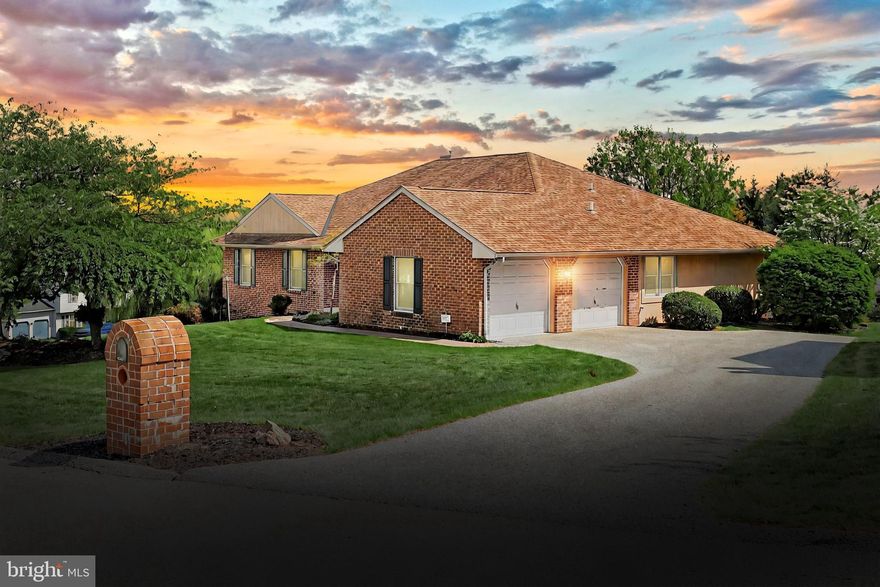 Welcome to easy, one-floor living in this well-maintained all-brick rancher nestled in a quaint neighborhood with no HOA. This 3-bedroom, 2-bath home offers a great layout and convenient features throughout.  Step into a bright kitchen with a cozy breakfast nook, perfect for morning coffee. This home also boasts a formal living and dining room. The inviting family room features a corner fireplace and opens to a screened-in sunroom—ideal for relaxing or entertaining. Convenience abounds with first-floor laundry and attached 2-car garage. Spacious walkout unfinished basement full of potential for future living space, workshop, or storage. All appliances in the home convey. Located in the Red Lion School District and just minutes from local conveniences, this home checks all the boxes. Schedule your showing today.