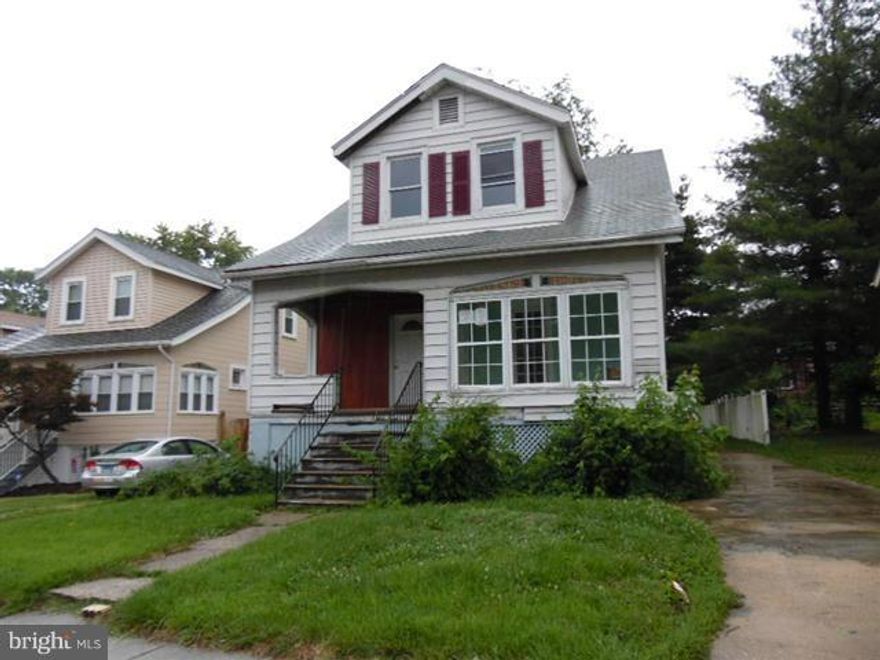 Spacious Cape Cod in Hamilton features covered front and rear porches and Deep fenced in rear yard . Enclosed foyer opens to center hall with french doors to dining room and living room. Huge eat-in kitchen with lots of cabinet space. Upper level has 3 generous size bedrooms and full bath, full basement with half bath and walk out to rear yard. Agents see general remarks for contract details .