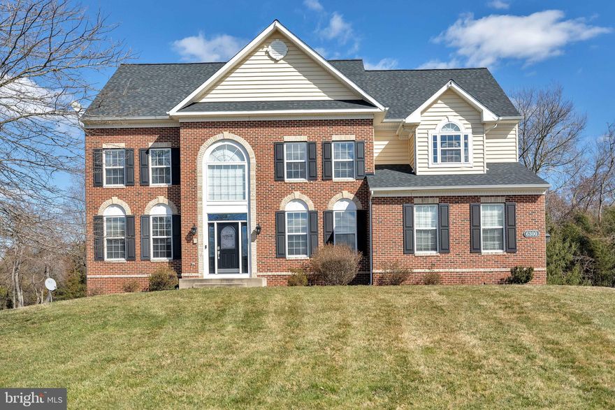 Sorry bu the Open House was canceled. This Home is Now Under Contract! You will love this picture perfect home in a serene setting,. Best of all it is on a premium cul-de-sac lot.  At nearly an acre, there is so much space for parking, a pool, extensive hardscaping, whatever your mind can imagine.  Inside you are greeted by a 2-story foyer and hardwood floors. The main-level is outfitted with large private den/office (that could double as a guest room) and an adjoining full bathroom. You'll find a  formal living room and separate dining room, a spacious family room, off of the gorgeous new and remodeled kitchen, with an  island cooktop, wall oven, a bright breakfast room that leads to a new spacious deck. Another great upgrade is a drop zone/arrival center to place all of your bags, coats, shoes and such as you come and go through the mudroom to the side load garage.  Upstairs is an extensive primary bedroom suite with a sitting room, walk-in closets, and an expansive owner's bathroom.  There are 3 more bedrooms, a full bathroom, and a laundry room that  adorn the top floor. As if this weren't enough space, there is a finished basement too. Finally, if you are a veteran, ask how to assume a mortgage in the 2% range.