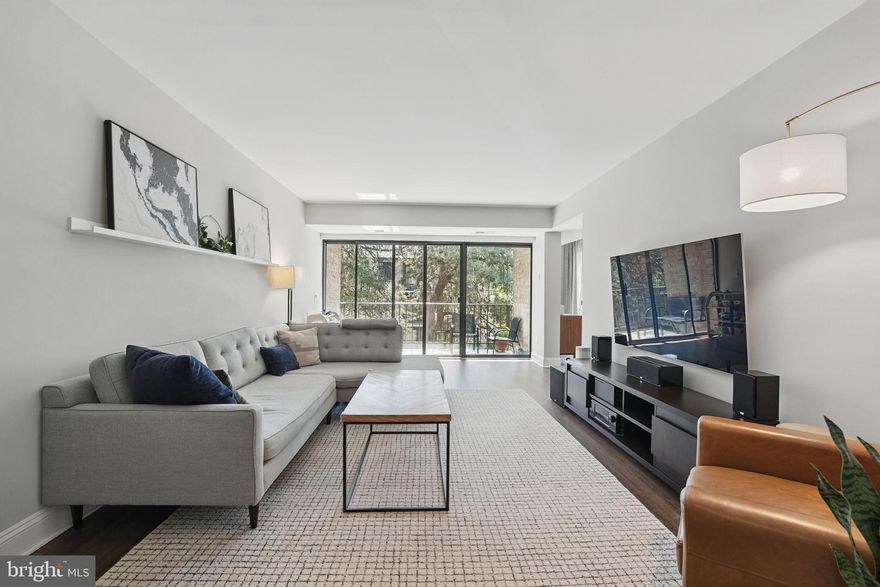 You will love this beautiful and spacious corner unit condo with no shared walls minutes to the Reston Town Center! Enjoy all Reston has to offer with trails, pools, recreation centers, golf, tennis and more! Nearby groceries include Wegmans, Harris Teeter, Safeway, Trader Joes, Whole Foods and MOMS Organic Market. Shopping and dining at the town center is close and convenient. Reston metro station is less than 2 miles away!

Step inside and you are greeted by beautiful morning light through large floor to ceiling windows and sliding glass doors! In the afternoon, the large balcony with evergreen views stays shaded so you can enjoy it all day. Newer LVP flooring is throughout the home's living spaces lead to an updated kitchen with quartz countertops and backsplash, stainless steel appliances and wood cabinets with matte black hardware. A large formal dining room with newer chandelier seats all your guests comfortably and has views to the generously sized living room with sliding doors to balcony.  THREE very spacious bedrooms are in this home. The primary bedroom features a large walk in closet with window and a stylish updated primary bath. The hall bathroom was just updated with fresh paint, new towel bars and lighting. Laundry is in unit for your convenience. Parking is a breeze with one reserved space right out front and plenty of guest parking throughout the community. Extra bike storage is in the building basement level and assigned secure storage on the floor above. The condo community also features TWO playgrounds and a quick walk to numerous walking trails.