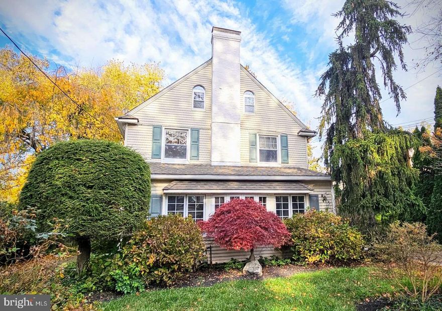 OPPORTUNITY KNOCKS IN ONE OF THE MOST DESIRABLE AND PEACEFUL SECTIONS OF ELKINS PARK. Rarely available 3 story, 4+ bedroom, 3.5 bath classic colonial beautifully nestled among lush gardens, mature trees, and a relaxing backyard oasis. Large driveway with a converted, detached garage provides a bonus getaway … ideal for an office, fitness space, workshop, or game / play room. Home will benefit from some needed modernizations and fresh paint, but has good bones, hardwoods throughout, and an incredibly warm / comfortable feel. Great house for a growing family interested in building equity while customizing their dream home or an investor / handyman to prepare for the Spring market. Quiet, walkable, tree-lined street within close proximity to the community library, multiple parks, and an array of shopping / retail / restaurant options. Easy access to Route 309, the PA Turnpike, Elkins Park Train Station, and multiple bus stops. Schedule your appointment today, as this opportunity won’t last long in this location at this price point. *** Being conveyed in “AS-IS” condition. Inspections shall be for informational purposes only, as Seller does not wish to make any further repairs. Buyer will be responsible for securing U&O (as needed). ***