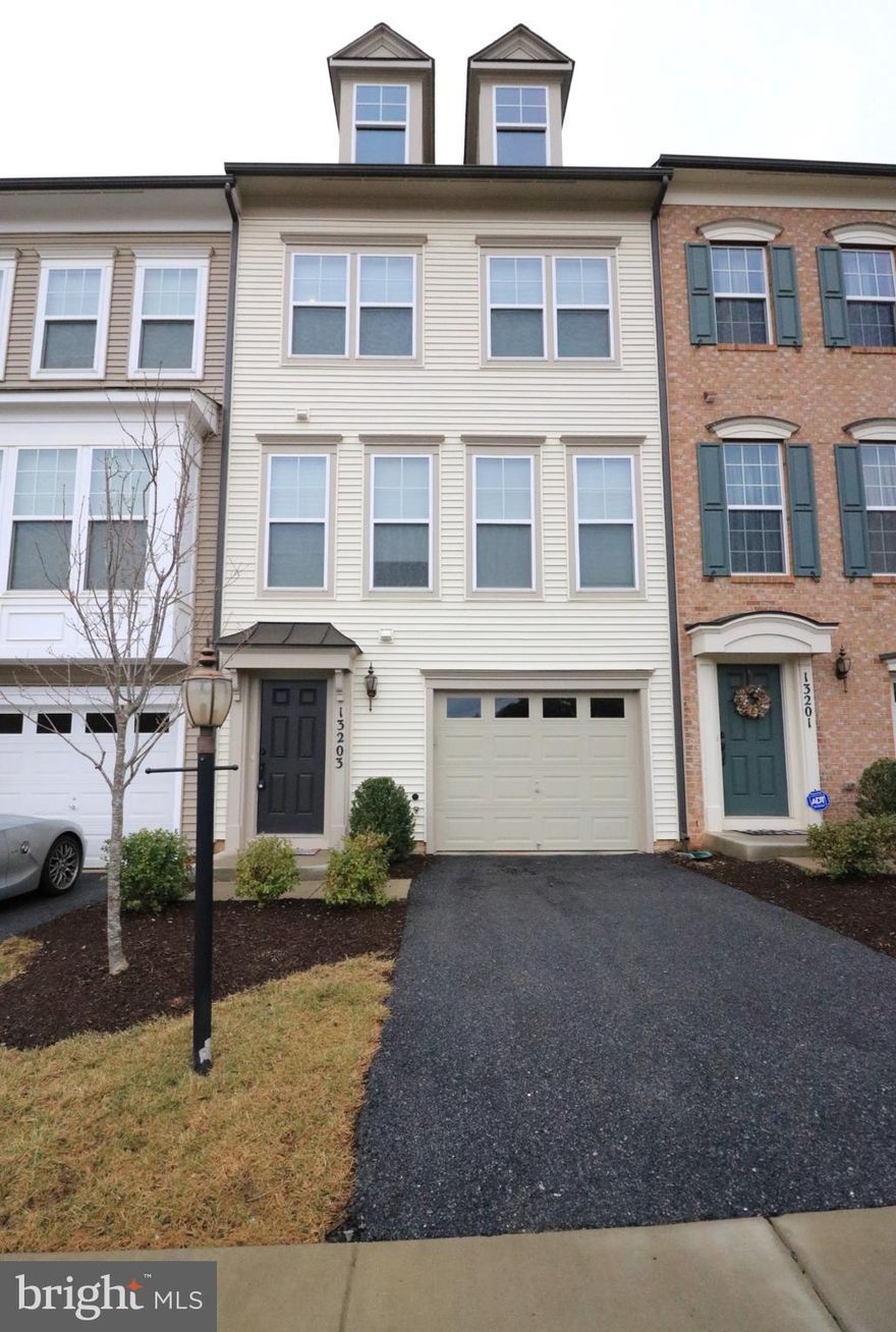Welcome Home to this - 3 Level, 3 bedroom, 2 full 1 half bath garage townhouse, hardwood floors throughout living areas & lots of natural light! Built in 2013. Kitchen features beautiful stainless steel appliances, large island with breakfast bar & unobstructed views overlooking gorgeous green space!! Tot lot nearby, easy access to schools and plenty of shopping nearby including the new Clarksburg Outlets! Also, close to MARC train, close to WEGMANS, commute to Frederick or south to lower MD/DC/VA. Property photos show vacant but it is tenant occupied. Clarksburg HS close by.