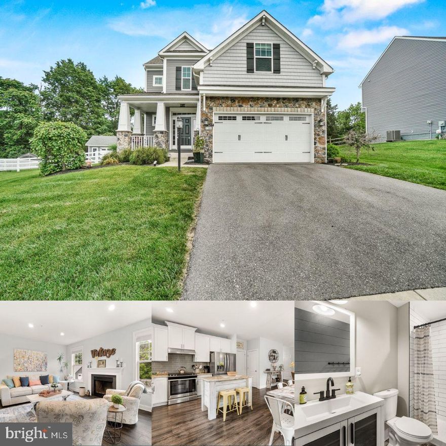 **OPEN HOUSE SATURDAY 1/3, 12-2!! JUST STOP BY!!**Experience refined living in this beautifully crafted Stonecrest residence, where modern comfort meets timeless design. Built in 2017 and thoughtfully enhanced, this exceptional two-story home offers over 2,400 square feet of luxurious living space, including a beautifully finished lower level, all set on a private 0.23-acre lot in the coveted Stonecrest community of Keedysville.

The main level showcases an open-concept design ideal for both everyday living and sophisticated entertaining. Durable laminate flooring flows seamlessly throughout all levels of the home, while curated modern design elements—including shiplap accents and upgraded LED recessed lighting—add warmth, character, and architectural interest. The living area is anchored by an elegant fireplace, creating a welcoming yet contemporary focal point.

At the heart of the home, the chef-inspired kitchen blends style and function with quartz countertops, crown-molded cabinetry, and an open layout that connects effortlessly to the dining and living spaces—perfect for hosting gatherings or enjoying quiet evenings at home.

The home features three full bathrooms and one half bath, all finished with quartz countertops and modern fixtures that reflect both comfort and quality. Upstairs bedrooms are generously sized, while the finished lower level offers exceptional flexibility—ideal for a private guest suite, media room, home gym, or executive office.

Step outside to your own outdoor living retreat, where a beautifully designed stone patio creates the perfect setting for entertaining, relaxing, or enjoying morning coffee. The property backs to a private natural setting, offering enhanced privacy, serenity, and scenic views. Outdoor electrical outlets add convenience for entertaining and seasonal décor, while a spacious storage shed provides practical additional storage without compromising aesthetics.

Designed with efficiency and everyday ease in mind, the home includes hot air heating and air conditioning, an attached two-car garage with an insulated garage door, upgraded RaceDeck flooring, water bibs, and additional electrical outlets along the walls and ceiling—ideal for hobbyists, electric tools, or future customization. Low-maintenance exterior finishes further enhance long-term durability and peace of mind.

Nestled in the peaceful Stonecrest subdivision, this home offers a tranquil lifestyle with convenient access to commuter routes, shopping, and recreation.

This is a rare opportunity to own a thoughtfully upgraded home that balances luxury, function, and lifestyle—schedule your private showing today.