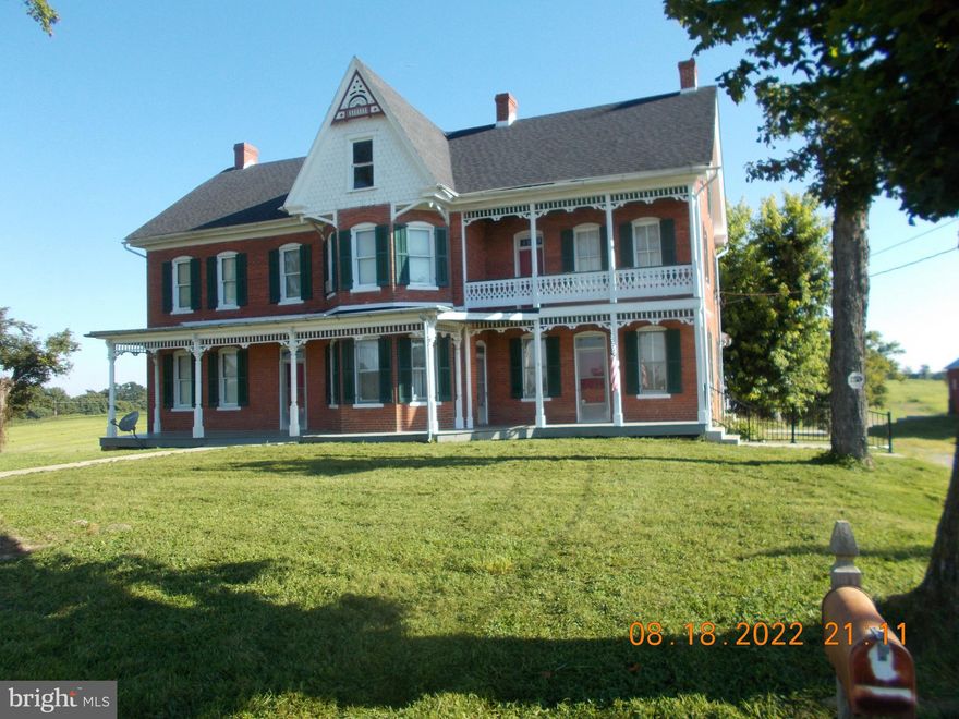 Large brick home with many possibilities. Roof about 4 years old. Downstairs bedroom and bath with laundry hook ups about 8 years old. Washhouse, large barn and several outbuildings. Farm fronts on Snyder's Landing Road. 200+- acres with about 175 acres tillable 3 separate tax parcels make up the 200 +-acres. Farm has a conservation easement and farm cannot be subdivided. Land rented many years to a crop farmer. Farmer going to plant barley and harvest next May. Farmer would like to continue farming land. Agreement with railroad and crossing updated by railroad for crossing into back fields. SETTLEMENT TO OCCUR IN 2023.