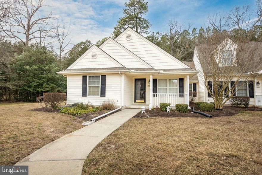 Maintenance-Free Living in the Village of Parsons Lake – Salisbury, MD! Discover the ease of one-story living in this charming end-unit townhouse, offering 1,247 sq. ft., 3 bedrooms, and 2 full bathrooms. Step inside to a spacious living room featuring cathedral ceilings and recently updated LVP flooring. The open layout flows seamlessly into the kitchen and dining area, complete with beautiful tile flooring and a rear sliding door leading to your private concrete patio—perfect for relaxing or entertaining. Enjoy the privacy of a backyard that backs to trees, all while being just 5-10 minutes from local shopping and markets. Don't miss out—schedule your private showing today!