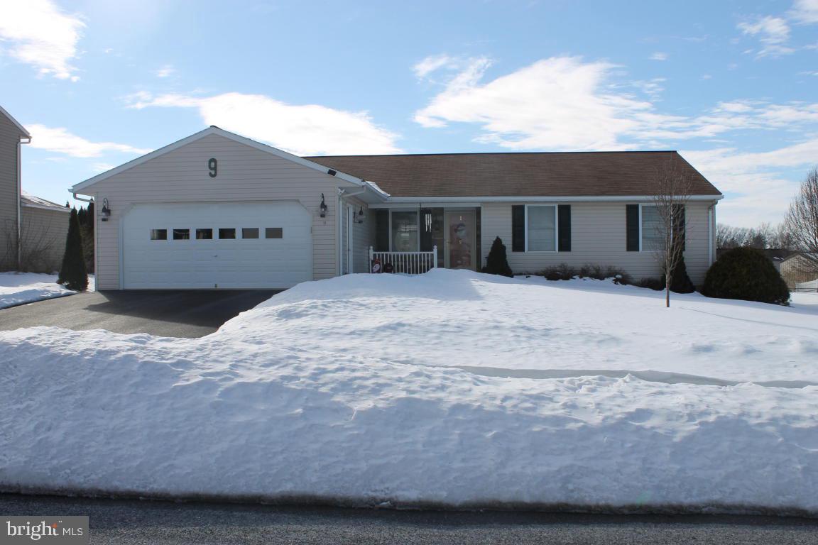Lovely one floor home with professionally finished basement. Master bedroom with master bath, central air, 2 car insulated and drywalled garage and huge family room in finished basement with outside entrance. Large patio with pergola, nice kitchen with built-in microwave and all appliances remaining. One year upgraded AHS Home Warranty included with acceptable offer.