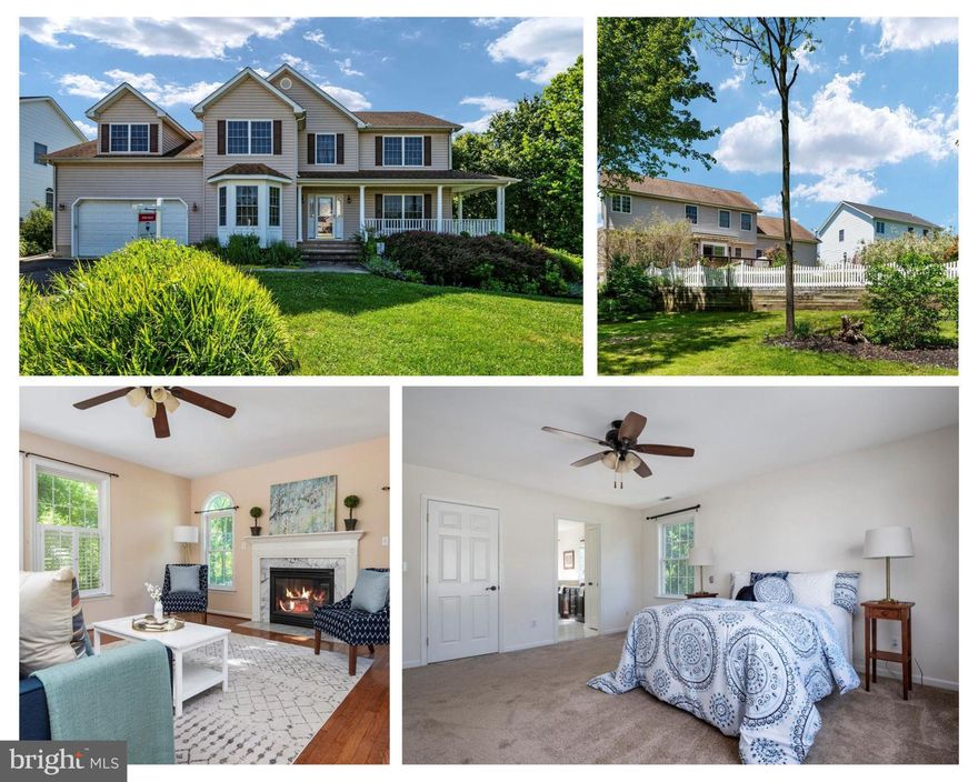 Welcome to 205 Heritage Way!! This home is sitting on 1.97 acres!! A rare find for this location.  This home is boasting OVER 2900 sq ft of true living space.  As you walk up to this home you will notice the large wrap around front porch.  Sit out here and overlook your almost 2 acres of privacy.  As you enter the home you have a two story foyer and an open floor plan making each room easily accessible.  The home offers hardwood floors, tile floors and all carpet is brand new throughout the house.  To the left you have the large dining room with custom trim and gorgeous bay window bringing in a ton of natural light.  To the right you have the large living room that offers many options for this space.  This room also has 2 large windows and offers an inviting natural light.  As you walk down the foyer hallway the home opens up to the large kitchen and family room. These 2 rooms are wide open to each other making conversations and entertaining enjoyable.  The kitchen boasts plenty of cabinet and counter space, stainless steel appliances and a nice eat in kitchen table space overlooking the large backyard.  The family room is a warm and cozy offering hardwood floors, fireplace and is also not only open to the kitchen, but also the the front living room.  The main level has a nice flow to it!  Finishing off the main level is the laundry room, half bathroom, and garage entrance.  Moving upstairs you have 4 very large bedrooms, 2.5 bathrooms and a BONUS room above the garage.  This bonus room is such a nice extra feature that most homes don't have to offer!!!  Bedrooms two, three and four are all large with HUGE closets.  The owner's suite is large, open and offers a HUGE walk in closet. The owner's suite bathroom boasts double vanity, soaking tub overlooking your private yard, stand up shower and tile floors.  Moving out back you have a nice deck with brand new boards, part of the large 1.97 acres is fenced in and then enjoy your space to roam, play and explore!!! With a convenient location to all shopping, restaurants, marinas, beaches, and major routes, this is one NOT to pass by!