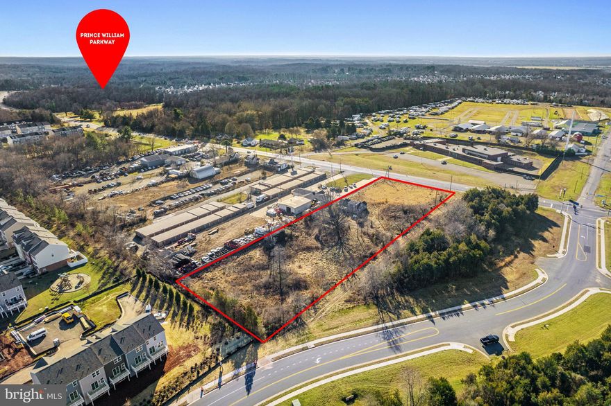 2.4 Acre Lot zoned B-1 with frontage on Dumfries Road across the street from the Prince William County Fairgrounds. Suitable uses include self-storage, day care, church, retail, garden center, or restaurant. Comp Plan is COM- 3 and allows 3-5 stories with residential units above first floor. Located close to the Prince William County/City of Manassas Line. Has quick access to Prince William Parkway, and I-66. GPIN#: 7794-78-0392.