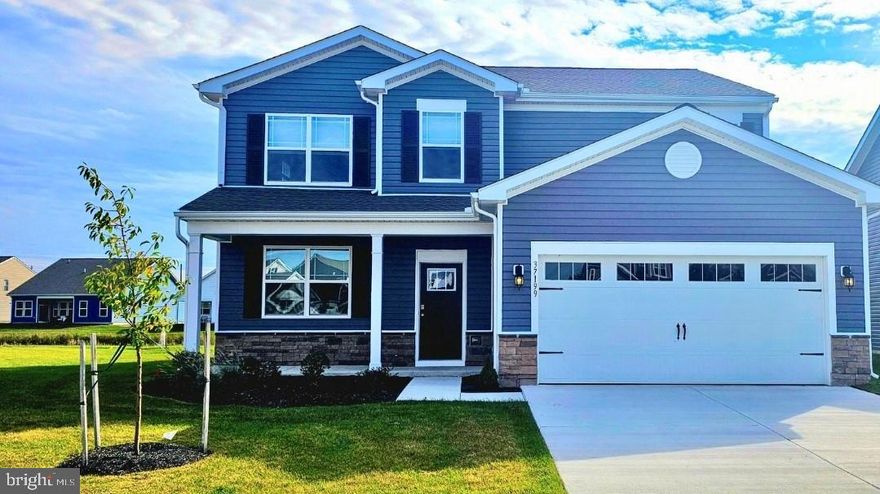 Welcome to the Ellerbe, a new home at 23468 Breaking Waves Court in Seagull Village at Millville by the Sea in Millville, DE. The Ellerbe, a two-story, 2,814 square foot home, boasts five bedrooms, three and a half bathrooms, a first-floor office, a loft and a two-car garage. 

As you enter the home, the foyer leads you past the flex room with glass French doors which is the perfect space to use as a home office, formal dining space, den or children’s play area. The well-designed gourmet kitchen, offering upgraded, soft close, white cabinetry, quartz countertops, a large island, a walk-in corner pantry and stainless-steel appliances, flows neatly into the informal dining area and living room. 

Conveniently located on the first floor, the spacious owner's suite has a private bathroom featuring a dual vanity, toilet closet, walk-in shower, and a large walk-in closet. The first-floor powder room is conveniently located down the hallway leading to the two-car garage. 

Upstairs, the huge loft area and additional four bedrooms provide enough space for everyone to rest and relax. Two additional bathrooms, an oversized linen closet and a cozy laundry room complete the upstairs. 

The included washer and dryer, white window treatments, a fully, sodded and landscaped lawn and the exclusive Smart Home® package through ADT will give you peace of mind while living in your new home.

Pictures, artist renderings, photographs, colors, features, and sizes are for illustration purposes only and will vary from the homes as built. Image representative of plan only and may vary as built. Images are of model home and include custom design features that may not be available in other homes. Furnishings and decorative items not included with home purchase.