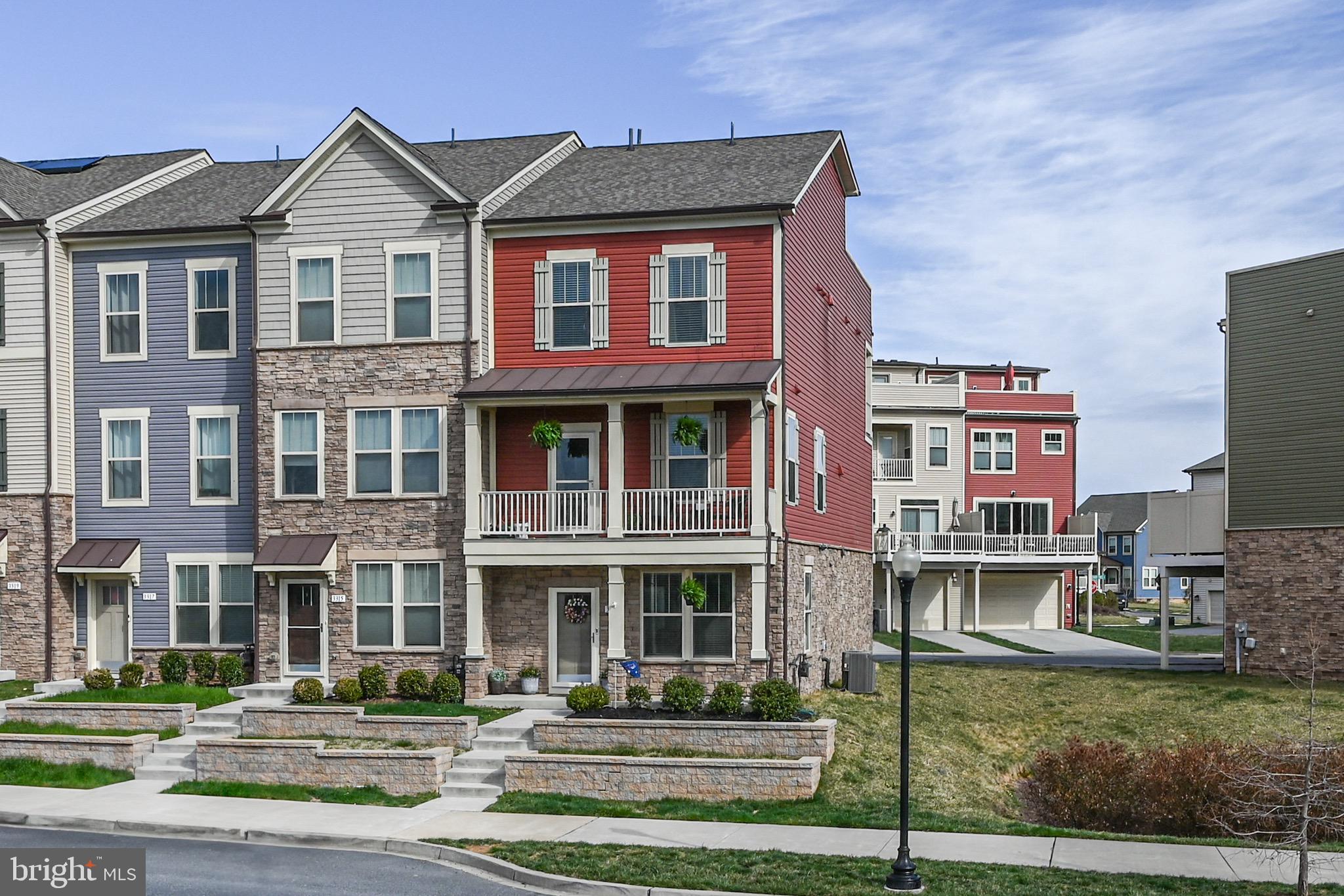 Welcome to 3313 Stone Barn Drive, an exquisite end unit residence in Urbana, MD, boasting the largest floor plan in the neighborhood. This modern home offers almost 3,000 square feet of versatile living space, meticulously designed to cater to your every need.
Step inside to discover a thoughtfully designed layout featuring four spacious bedrooms and four and a half luxurious bathrooms. The home's open concept living area is complemented by a cozy fireplace, creating a warm and inviting ambiance. The kitchen is a true centerpiece, featuring an oversized quartz island that provides ample space for cooking and entertaining. Upgraded lighting throughout the home enhances its modern aesthetic and adds a touch of elegance to every room. The first-level bedroom offers flexibility and can easily function as an office, perfect for those seeking a dedicated workspace.
The primary suite is a sanctuary of its own, complete with a private balcony, offering a serene escape. For those who love breathtaking views, the expansive rooftop deck provides an ideal spot to unwind and enjoy unobstructed vistas, perfect for watching fireworks light up the sky. The forth level is versatile and can offer an additional office, bedroom or rec room if desired. This residence is perfectly positioned with a front balcony that spans the entire home, enhancing its curb appeal and offering an ideal spot for relaxation.
Discover the perfect blend of modern design and thoughtful amenities at 3313 Stone Barn Drive, where every detail has been crafted to enhance your lifestyle. Don't miss the opportunity to make this exceptional property your new home.