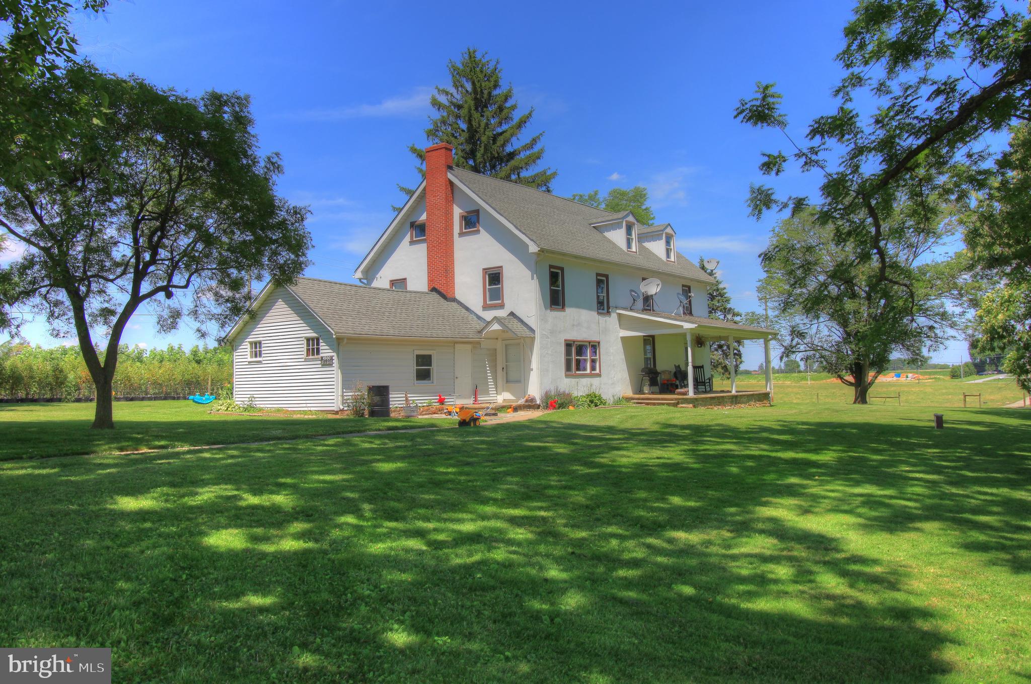 Beautiful piece of prime Chester County farmland. Well maintained traditional farmhouse with numerous barns, Multiple commercial businesses on property, with existing township approval that could continue. Large pond, as well as some woods and fenced pasture are also included. Approximately 67 acres tillable.