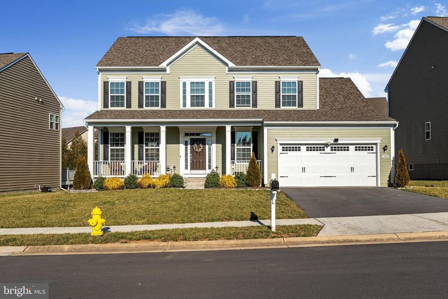 SELLER IS OFFERING $5,000 IN CLOSING COST ASSISTANCE/BUY DOWN RATE ON AN ACCEPTABLE OFFER!  Better than new and shows like a model!  With over $80,000 worth of upgrades, why wait to build and pay more?  This three-year-young colonial has a ton to offer. The upgraded, gourmet kitchen will satisfy even the pickiest chef with its granite countertops, subway tile backsplash, under-counter lighting, double wall ovens, apron kitchen sink, and 12-foot island with pendant lighting. Extra square footage has been added with the optional morning room with 2’ rear extension and warm LVP flooring throughout the main level that is easy to maintain and shows off the upgraded 42” kitchen cabinets. An electric fireplace allows a place to cuddle up during the cold winter months in the open concept living room. Upstairs in the owner’s suite vaulted ceilings add a lofty feeling to the large room and the en suite bathroom is also upgraded to include dual sinks, granite countertops, a walk-in shower and separate soaking tub to make this a wonderful space to relax in. This level is finished with a hall bathroom, three additional large bedrooms with ceiling fans, and carpeting throughout. Both upper-level bathrooms have been upgraded with dual sinks and LVT flooring. A full unfinished basement awaits your imagination and vision to become another great entertainment space.  Schedule your showing today!