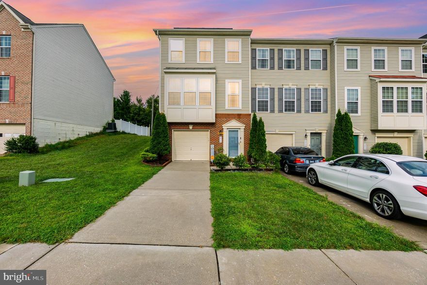 Beautiful End of Row Townhome , located in Magnolia Landing community in Joppa .  
Featuring Three generously spacious  bedrooms and two and a half baths , with a fully fenced back yard , conveniently located near restaurants, shops, major highways . 
This townhome has one car garage, driveway  and two assigned parking spaces .
Schedule your showing today this wouldn't last long !!