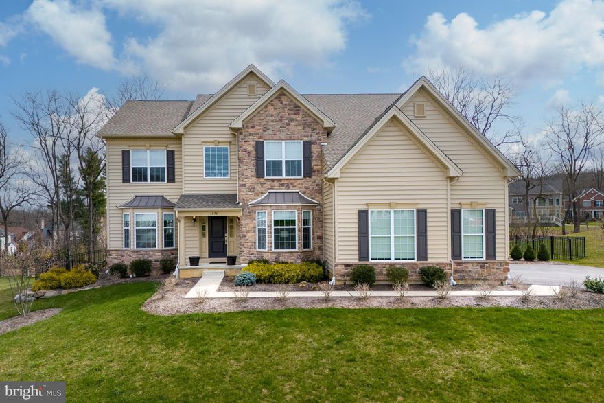 TOP TO BOTTOM STYLE and PERFECTION greet you in this PRISTINE 5-year-young GORGEOUS Colonial in conveniently located WEYHILL ESTATES. Meticulously maintained and WARMLY DECORATED, this stunning home features a MODERN KITCHEN with custom white Century cabinetry, granite counter tops and large center island. Relax in the BRIGHTLY LIT SUNROOM with vaulted ceiling and wet bar, overlooking MANICURED GARDENS. The two-story great room has a COFFERED CEILING and floor-to-ceiling gas stone fireplace. You’ll also find charming living and dining rooms with wainscoting, a PRIVATE STUDY/OFFICE, laundry room, and powder room, all on engineered hardwood flooring. The second level offers a SPACIOUS PRIMARY SUITE with vaulted ceiling and enormous CUSTOM-BUILT CLOSET system. The primary bathroom is a RELAXING SANCTUARY with two vanities, granite counter tops, EXQUISITE SOAKING TUB and walk-in shower with marble surround. A PRIVATE EN SUITE BEDROOM, two additional bedrooms, and Jack-and-Jill bathroom complete the second floor. Other features include a LARGE TREX DECK with PERGOLA, professional landscaping and lighting, WROUGHT IRON PERIMETER FENCE, and three-car attached garage. Nothing to do here but move in and enjoy!