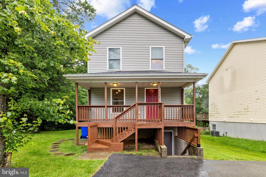 Welcome home to 7253 Wye Ave! This charming three story home that effortlessly combines comfort and style. This 4 Bed, 3.5 Bath offers so much in terms of comfortable living! From the spacious front porch that invites you in, to the large back deck that backs to woods and will be great for sitting and enjoying a cup of coffee, cocktail or a barbecue party w/ friends and family! Upon entering, you will find a very spacious living room, head through to the formal dining area with plenty of space to host dinners & gatherings. Just beyond that is the large kitchen, equipped with plenty of counterspace, a pantry, a gas-range stove, and eat-in kitchen space. That is where you will find glass sliding doors that takes you out to a large back deck, backed by trees for privacy! Upstairs there are 3 bedrooms and a full bath in the hallway with a shower/tub combo. At the end of the hall is the very large primary bedroom with a large walk-in closet and en-suite that includes a  shower/tub combo! Off the kitchen you can head down to the massive fully finished basement. Basement includes a full bathroom with a shower stall, LVP flooring throughout and exterior access to the front of the house. This space has so much potential to become your dream office, den, kids area, etc. You name it. Come check out your new home!
***LOCATION LOCATION LOCATION***
Zoned for the newest Howard County High School, built in 2023, Guilford Park.
Minutes from multiple grocery stores, restaurants, & major highways, I95, Route 100, 29, & 175