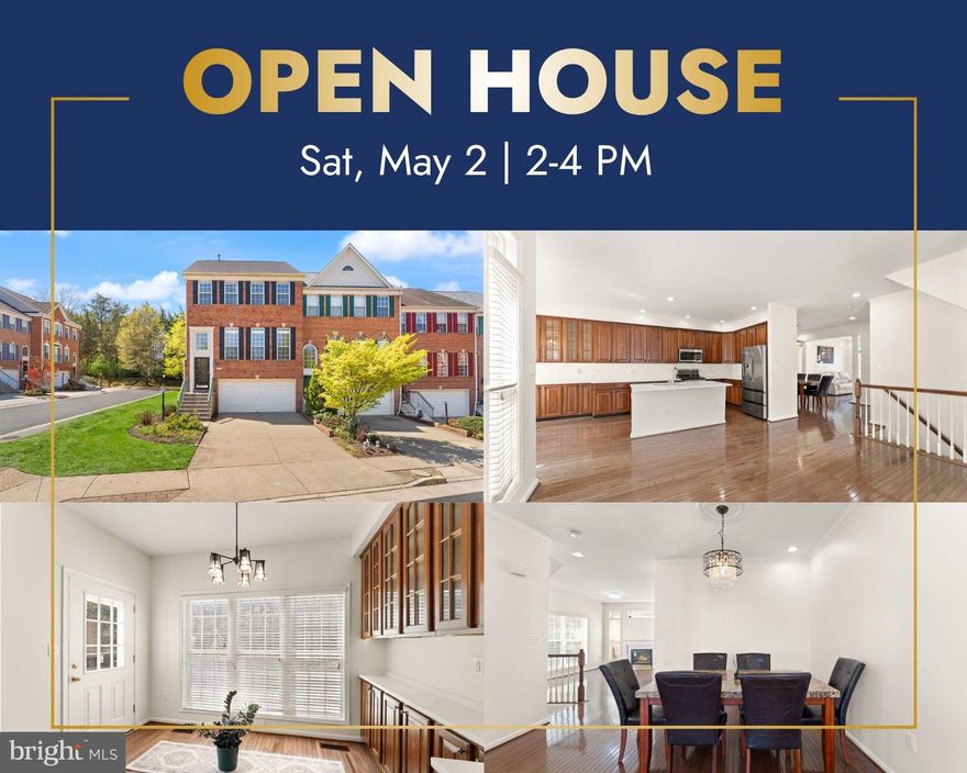Beautifully updated corner townhome in a desirable Herndon location, offering enhanced natural light, added privacy, and an open feel throughout. This home features a thoughtfully upgraded interior and inviting outdoor spaces.

The kitchen showcases brand-new quartz countertops, a fully renovated island with matching finishes, and upgraded appliances (2025). The home welcomes you with improved curb appeal, including a freshly painted front entrance.

Enjoy outdoor living on the fully renovated and freshly painted deck—perfect for entertaining—along with a private fenced backyard. The guest bathroom has been completely renovated, adding modern comfort and style.

Major system updates include a new roof (2023), high-efficiency furnace (2024), and water heater (2021). Additional features include an EV charging outlet, MyQ smart garage opener, storm doors, and numerous thoughtful upgrades throughout.

Move-in ready and ideally positioned as a corner unit, this home offers both comfort and convenience, don’t miss this opportunity!