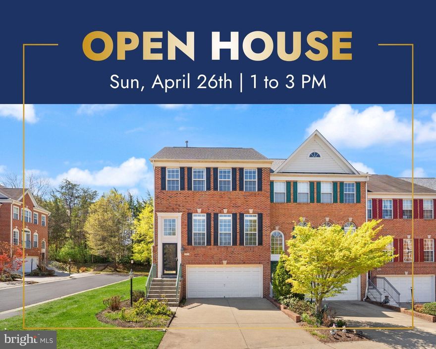 Beautifully updated corner townhome in a desirable Herndon location, offering enhanced natural light, added privacy, and an open feel throughout. This home features a thoughtfully upgraded interior and inviting outdoor spaces.

The kitchen showcases brand-new quartz countertops, a fully renovated island with matching finishes, and upgraded appliances (2025). The home welcomes you with improved curb appeal, including a freshly painted front entrance.

Enjoy outdoor living on the fully renovated and freshly painted deck—perfect for entertaining—along with a private fenced backyard. The guest bathroom has been completely renovated, adding modern comfort and style.

Major system updates include a new roof (2023), high-efficiency furnace (2024), and water heater (2021). Additional features include an EV charging outlet, MyQ smart garage opener, storm doors, and numerous thoughtful upgrades throughout.

Move-in ready and ideally positioned as a corner unit, this home offers both comfort and convenience, don’t miss this opportunity!