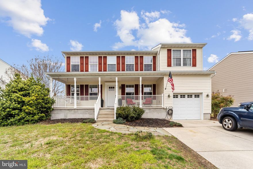 **Offers due Monday 5/22 at 12PM** Rarely-available 3-bed, 2.5-bath single-family home in Graham Farm with large 8800+ SF lot, front porch and stunning fenced rear yard! Enter into the foyer with gleaming hardwood floors that add a touch of elegance to the space. The main level offers spacious living areas, including a study, living room, family room, and dining area, providing plenty of room for relaxation and entertainment. The Chef's kitchen is a standout feature, boasting beautiful wood cabinetry, granite countertop peninsula, all stainless steel appliances, and eat-in breakfast area providing a cozy spot for casual meals. Enjoy the views of the rear garden from the spacious and light-filled sunroom, a great family room with recessed lighting,  skylight, and French doors leading to the yard, offering a seamless transition between indoor and outdoor living, perfect for hosting dinner parties and entertaining guests. Powder room and mud room with built-ins conveniently located on the main level. When ready to unwind, head upstairs to the luxurious owner's suite with walk-in closet and bonus sitting room with vaulted ceiling and recessed lighting, the ideal place to create a relaxation area or in-home gym. The spa-like en-suite owner's bath boasts stone countertop vanity, tiled floor, soaking tub and stand-up shower. Two additional spacious bedrooms and second full bath complete the upper level. This home offers fantastic outdoor spaces, making it a dream for outdoor enthusiasts. The large covered front porch provides a charming and welcoming area where you can relax and enjoy in the porch swing. Fully-fenced hardscape backyard is the perfect setting for a summer BBQ, evening drink under the stars, or letting kids/pets play. Attached one-car garage and driveway offers off-street parking for up to 3 cars. Roof replaced in 2019! Upon completion in 2024, home will rezone to the new Old Mill West High School! Quiet community offers playground and easy access to Rt.100, Fort Meade, Arundel Mills and BWI Airport. Don’t miss this!