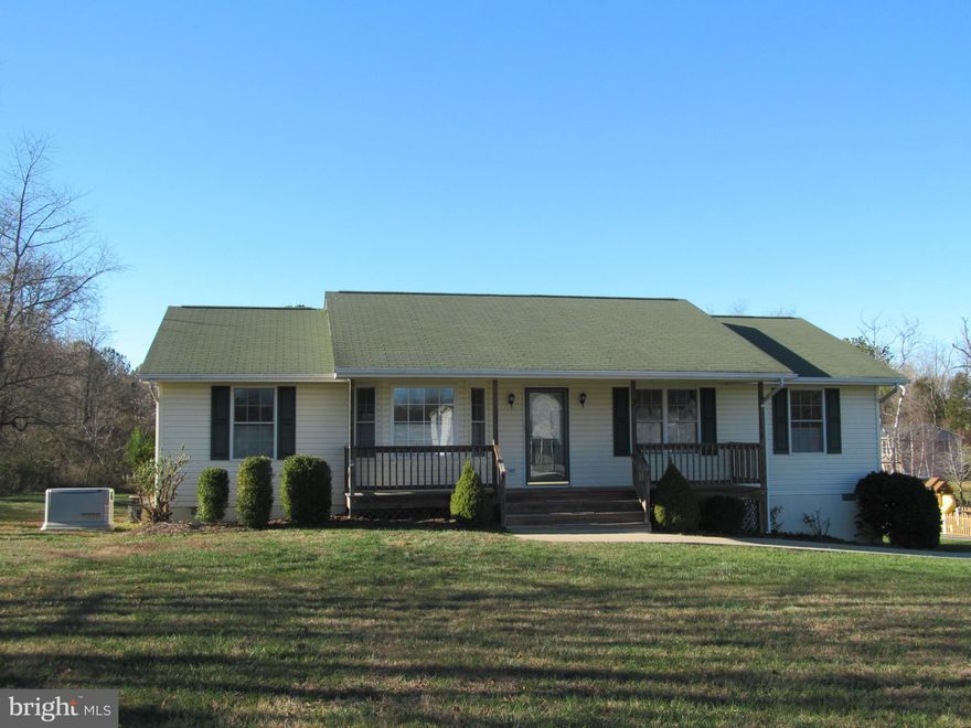 Adorable rambler with open floor plan with porch and deck for relaxing, Living room with bay window, kitchen opens to dining area, 2 possible master bedrooms,  Propane fueled whole house generator. Great backyard,  Comcast Ready!