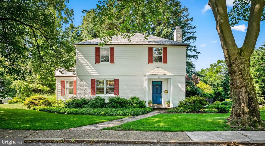 Nestled in historic Homeland, 349 Tunbridge Road is a true gem. 

From the warm and inviting living areas to the lovely gardens and multiple outdoor living areas, every area and detail exudes charm. The main level features a beautiful living room with a wood-burning fireplace and special architectural details, including a stained-glass window, unique built-ins, as well as a formal dining room and a bright, versatile office/sunroom. The eat-in kitchen features stainless steel appliances and leads to a covered deck, a stone patio, and gardens. A convenient half bath completes the main level.

The second level features two spacious bedrooms, each large enough to accommodate a sitting area or office workspace as needed. The primary bedroom features a walk-in closet and an armoire, providing additional storage space. You’ll love the adjacent balcony, which not only brings in lots of natural light but also serves as a perfect spot for relaxing or for a garden enthusiast to enjoy.  An updated full bath with a skylight completes the second level. The unfinished basement is set up as a workshop with built-in storage and plenty of additional storage space. A separate laundry room was updated with a front-loading washer and dryer and also waterproofed. Pride of ownership is evident throughout this home, as it has been well-maintained and continuously improved over the years. A full list of improvements is available, however, a few highlights include: fresh paint, chimney masonry work completed both inside and outside, replacement of the sewer line with PVC piping, replacement of all shutters, replacement of the railings and roofing on the balcony with a “walkable” roofing membrane, continuous maintenance of the roof by Fick Bros., upgraded landscaping and well-maintained mature trees, the addition of stone walkways and stone retaining walls, and so much more!

This prime location offers great walkability to the Homeland Lakes, Belvedere Square, the Senator Theatre, local shops, restaurants, and schools, as well as easy commuting both north and south. The home is turn-key and ready for its next lucky owners.  Don’t miss it!