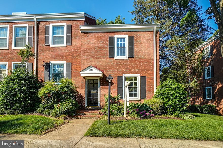 Lovely end-unit townhome in Fairlington Villages, with a stand-out patio lush with plantings for outdoor living.  This Clarendon model features two bedrooms and two full bathrooms, plus rec room and den.  Beautifully refinished wood floors throughout the upper two levels, plus new carpet on the lower level make this home a move-in ready gem.     ***MAIN FLOOR:  The living room and dining area are bright with light from windows on three sides.  The kitchen has granite counters, and both the dishwasher and microwave were updated in 2022.  The kitchen opens to a spacious, private brick patio, with greenery lining the wood fence, raised beds for flowers or vegetables/herbs, and the shade of a tall tree.  The owners enjoyed many a dinner here al fresco.     ***SECOND FLOOR:  Both bedrooms are lit from windows on two sides.  There is a full bath and a deep linen closet on this floor as well.  Look up and you’ll notice pull-down steps to a huge attic space.  Store your seasonal items there along with all the stuff one accumulates over time, so you can keep your living space clutter-free.    ***LOWER LEVEL:  This level includes a rec room and a den that can be used as gym, office, guest space, or a quiet spot for relaxing.  A full bath--with full-sized washer and dryer--completes this lower level.  ***COMMUNITY:  Your new home is 100 yards from a Fairlington Villages pool, and close to a range of other community amenities, including playgrounds, sports courts, community centers, and walking trails.  You are near to shops/dining at Shirlington Village and West Alexandria Center.   ***SCHOOL/WORK:  In bounds for Abingdon Elementary (walkable), Gunston Middle School, Wakefield High per online Arlington Public Schools boundary locator.  Commutes to DC and other parts of Northern Virginia are a breeze.