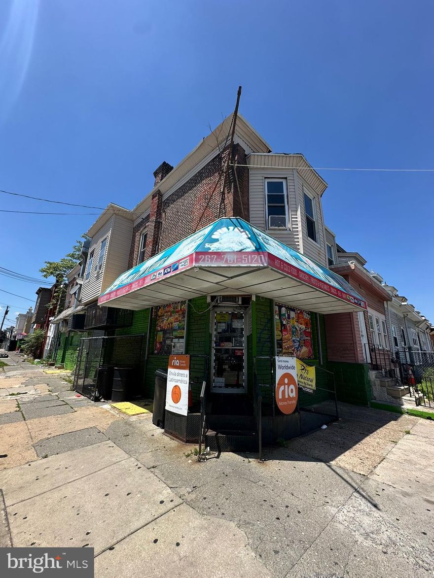 Excellent investment opportunity in North Philadelphia! Located at 3900 N 7th St, Philadelphia, PA 19140, this CMX-1 zoned mixed-use property features a spacious commercial unit on the first floor (business not included in the sale) and a well-maintained 3-bedroom apartment on the second floor. The building currently generates $2,600 in monthly rental income, making it ideal for investors or owner-occupants seeking solid cash flow. Situated on a high-visibility corner in a high-traffic area, this property offers strong income potential with both residential and commercial components. Don’t miss this versatile and income-producing opportunity!