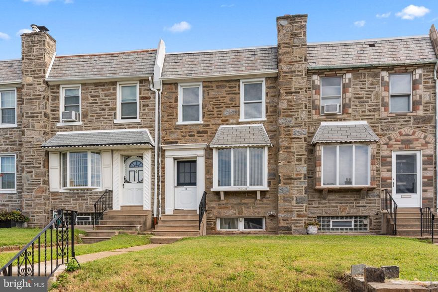 Welcome to 3249 Glenview Street nestled in the heart of the charming Mayfair
neighborhood, just blocks from Frankford Ave., where you will find transportation,
restaurants, shopping - all within walking distance. This property has great curb
appeal with a nice-sized front lawn. Enter through the door with frosted window into
the ceramic tiled foyer. The foyer opens into the spacious living room and dining room
with beautiful hardwood flooring. The living room boasts a bay window, and the dining
area features built in China closet, chair railing, coat closet tucked away in the corner
and a mini-split unit for both heating and cooling. The dining room leads to the
updated, eat-in kitchen with wood cabinetry, butcher block counters, with accenting
backsplash, ceiling fan and LVP flooring. Upstairs you will find 3 bedrooms, all with
hardwood flooring. The nice sized master bedroom features 2 closets and a ceiling
fan. The other 2 bedrooms are ample in size, each with 1 closet. The back bedroom
has another mini-split unit. The updated hall bathroom features a stand-alone
bathtub and separate stall shower. Continuing to the finished basement, LVP flooring
extends down the stairs to the basement, where you will find the laundry room –
washer, dryer & utility sink, extra storage under the stairs. For everyone’s
convenience, a second bathroom with a shower had been added in the basement.
The other half of the basement is carpeted and could easily be used as an office,
playroom, family room or even another bedroom. This area has the third mini-split unit
for year-round comfort. In the rear exterior, you will find an attached 1 car garage and
parking for one vehicle. For the gardener of the family there is an existing garden bed!
This home is in a great location, within walking and driving distance to shopping,
restaurants and schools. Schedule your appointment today to see all this lovely
home has to offer!