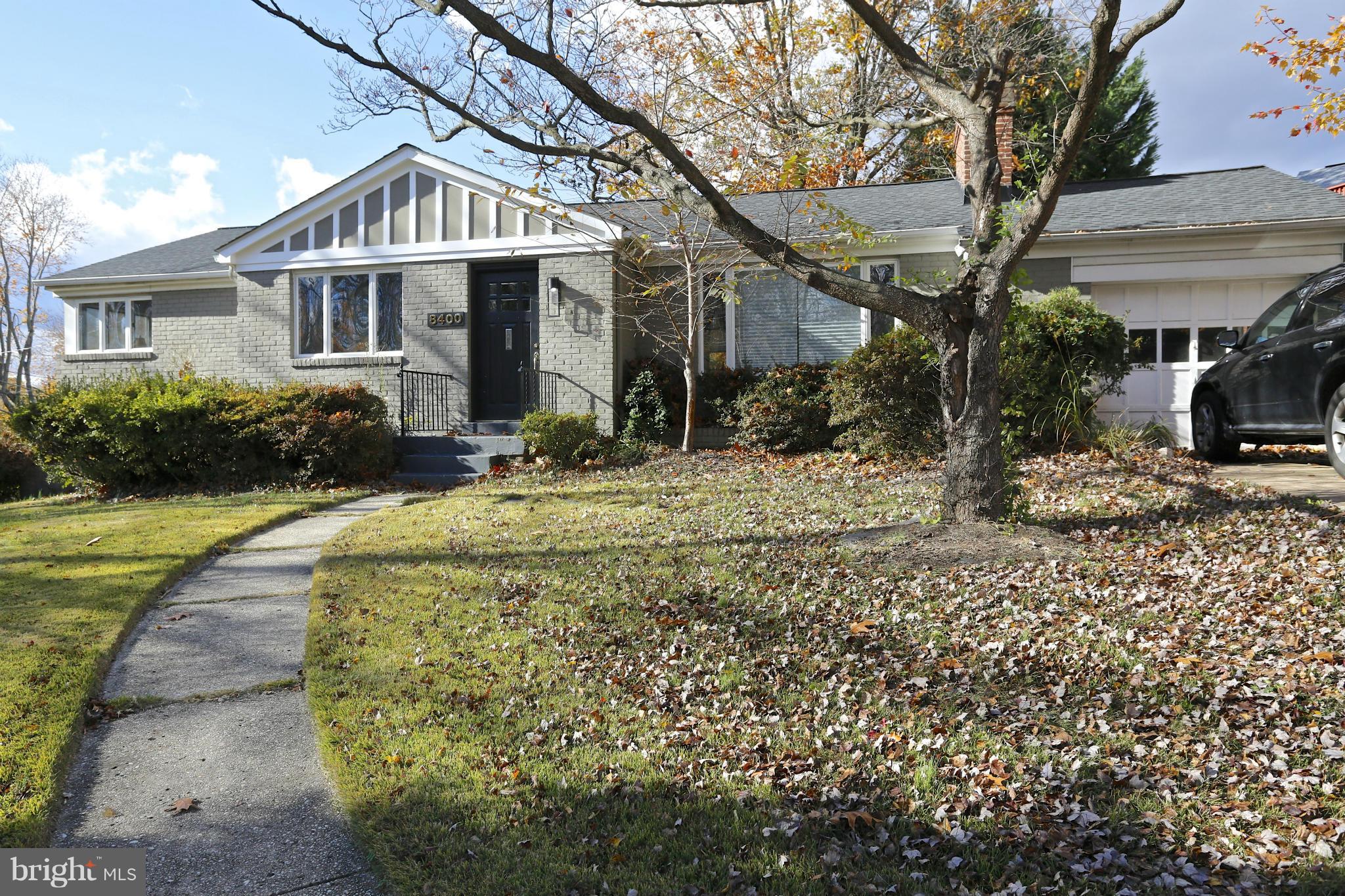 Very recent extensive high-quality remodel (done for current owner's use, not for resale!). New raised roof created cathedral ceiling in great room. Some main level interior walls were removed to make for huge integrated LR/KT area with high-end appliances, new cabinets, big island, hardwood floors, skylight (CHECK OUT VIRTUAL TOUR!). 2 new full BA's; energy-efficient windows. Attached garage.