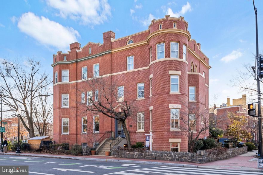 Built in 1890 as a grand residence, this rarely available towering Capitol Hill rowhouse is perfectly located just 3 blocks from the US Capitol, Library of Congress and the historic Union Station train/metro hub.  With over 3,700 square feet (see tax records) of living space including the 2,700 square foot main house with 6 bedrooms and 2.5 baths and a lower level 2 bedroom,1 bath rental unit.  The English basement is extremely rentable given the proximity to the Capitol and Union Station. Views of historic Stanton Park from many of the 40 windows that flood the park front house with light.  Recent updates include the entire house being repointed from top to bottom.  Most of the home’s furniture and artwork are available with the sale at no additional cost.